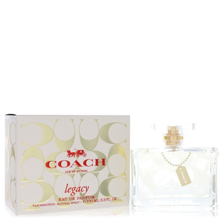 Coach Legacy Perfume By Coach Eau De Parfum Spray: Coach Legacy Perfume By Coach Eau De Parfum Spray 3.3 oz Eau De Parfum Spray, featuring the Coach Legacy Perfume fragrance for women, with a total of 500 grams in the bottle. This eau de parfum spray 