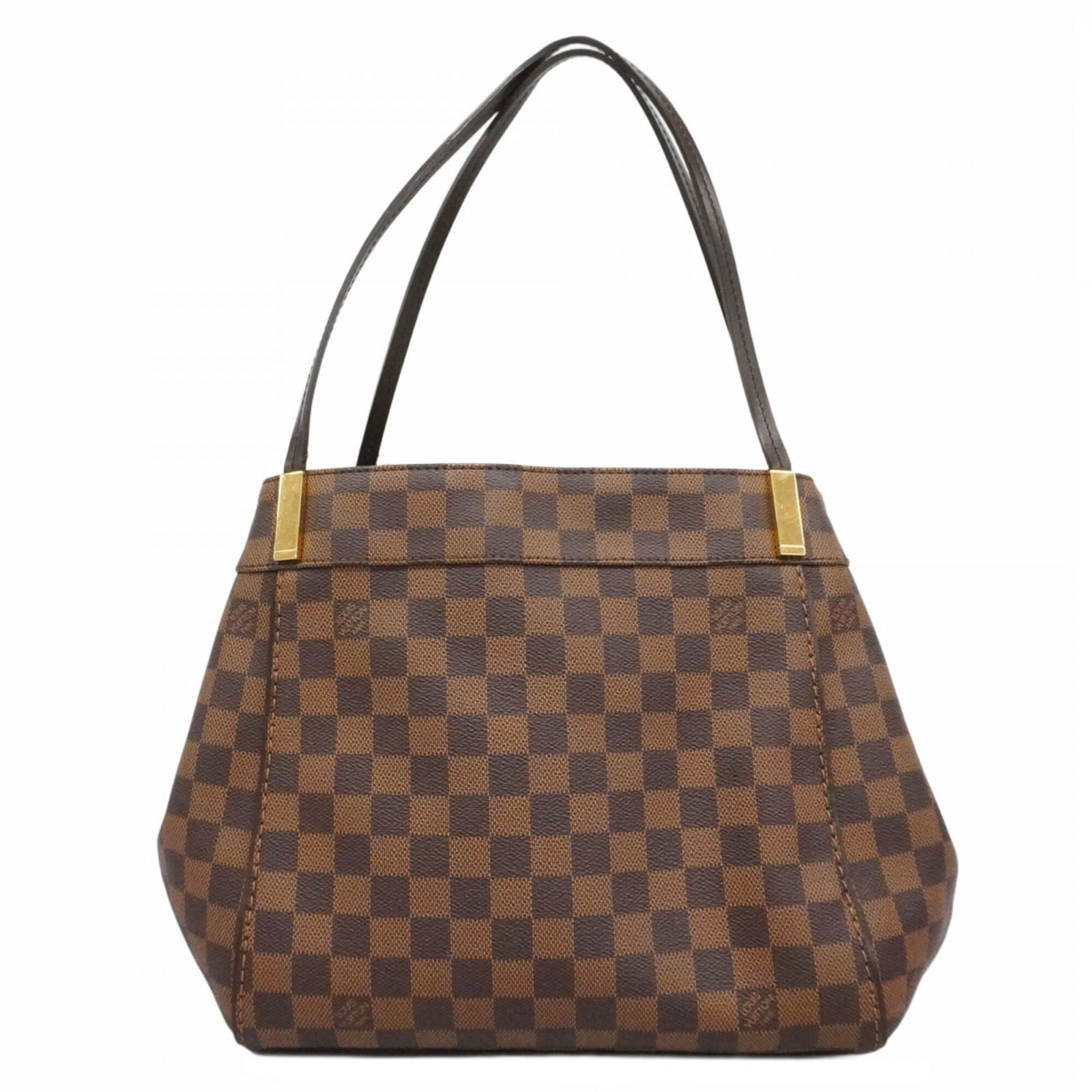 Shoulder Bag of Louis Vuitton: Shoulder Bag of Louis Vuitton This Louis Vuitton shoulder bag features the iconic Ebene monogram pattern, showcasing its timeless elegance. Measuring 27cm x 27.5cm x 11cm, it has a classic design with