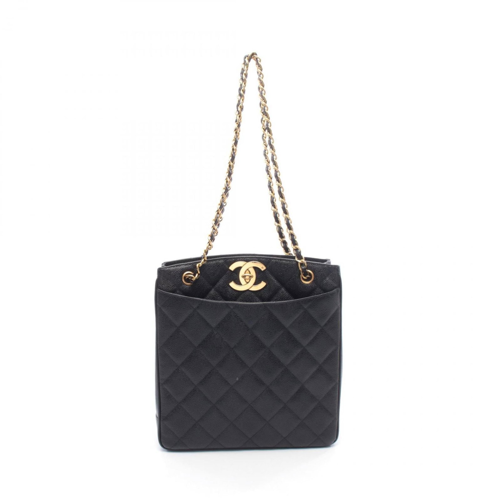 Chanel Handbag Tote Bag Leather (1 of 9)