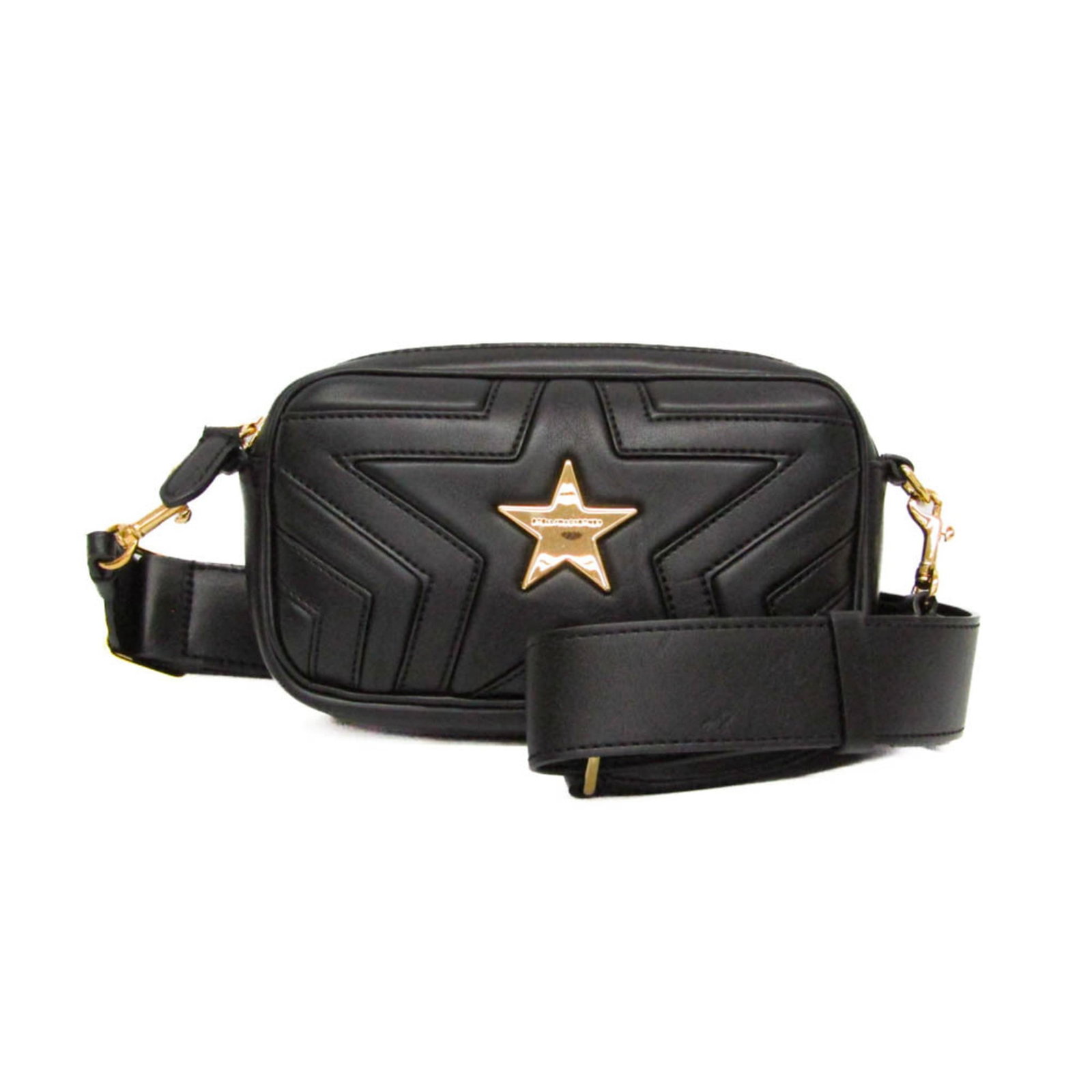 Stella Mccartney Fanny Pack Shoulder Bag Faux Leather: Stella Mccartney Fanny Pack Shoulder Bag Faux Leather Stella McCartney's Faux Leather Shoulder Bag features a sleek design with an open pocket and zipper closure, perfect for everyday use. Made from h