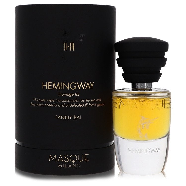 Hemingway Perfume By Masque Milano Eau De Parfum Spray (Unisex): Hemingway Perfume By Masque Milano Eau De Parfum Spray (Unisex) Masque Milano's Hemingway Perfume Eau De Parfum Spray is a unisex fragrance with a rich scent. This 1.18 oz spray features the signature