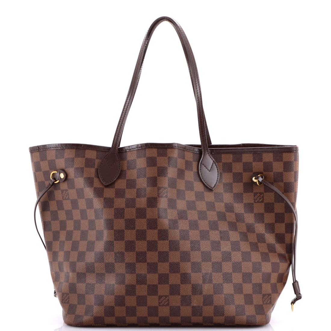 Louis Vuitton Neverfull NM Tote Damier MM: Louis Vuitton Neverfull NM Tote Damier MM Brown Louis Vuitton Neverfull NM Tote Damier MM in Good Condition. This canvas coated tote features heavy corner wear, edge wear, creases, and scuffs on the