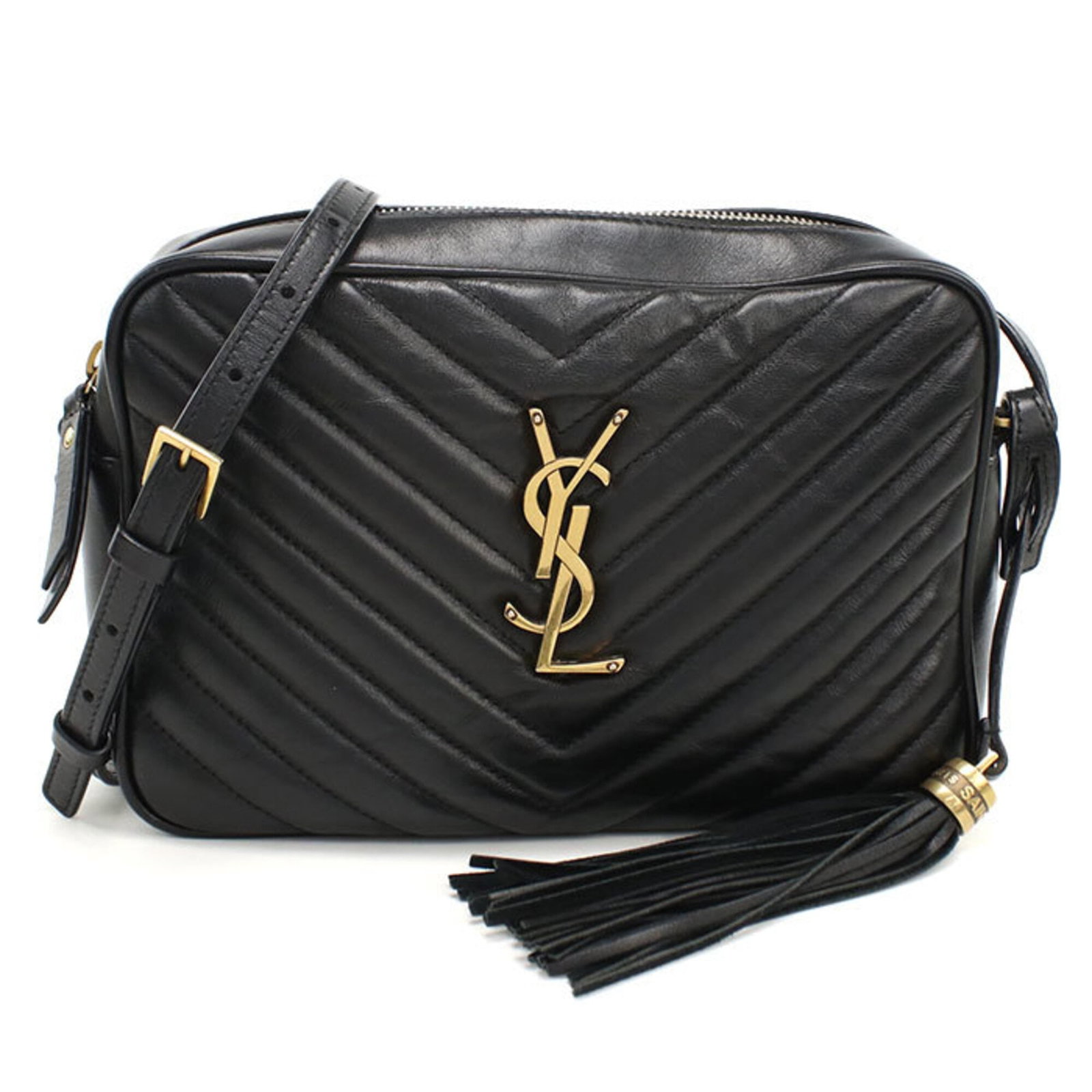 Saint Laurent Shoulder Bag Leather (1 of 8)