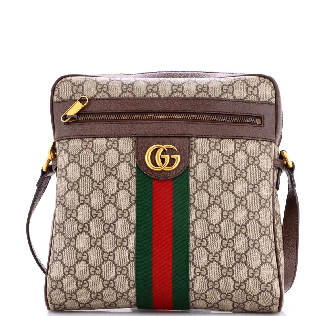 Gucci Ophidia Medium Canvas GG Coated Bag Messenger: Gucci Ophidia Medium Canvas GG Coated Bag Messenger Gucci Ophidia Medium Canvas GG Coated Bag Messenger - A stylish and versatile messenger bag in rich brown canvas, featuring the iconic Gucci GG