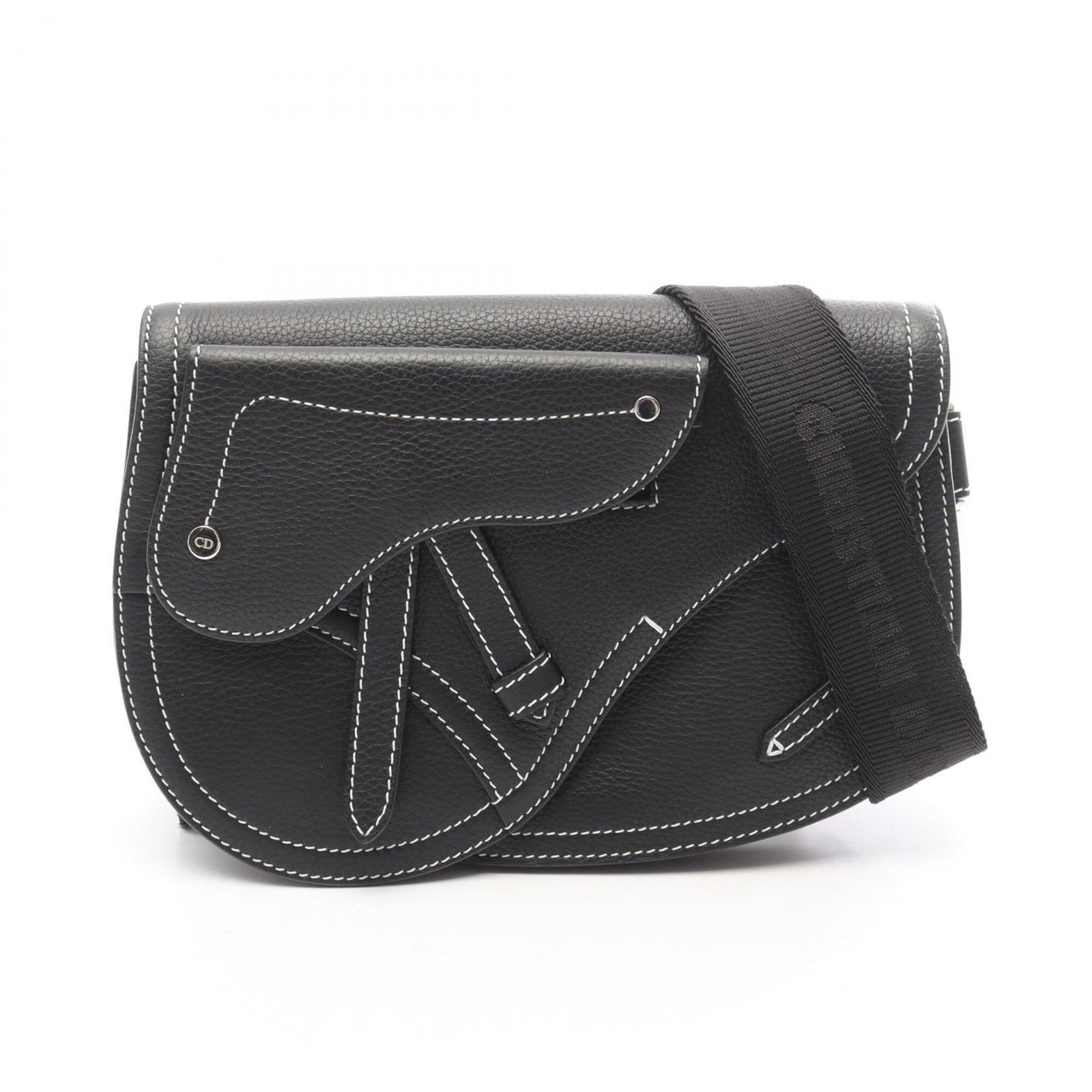 Handbag pouch leather shoulder bag by Christian Dior: Handbag pouch leather shoulder bag by Christian Dior Leather shoulder bag by Christian Dior, featuring a classic design with clean lines and timeless elegance. Made from high-quality leather, this