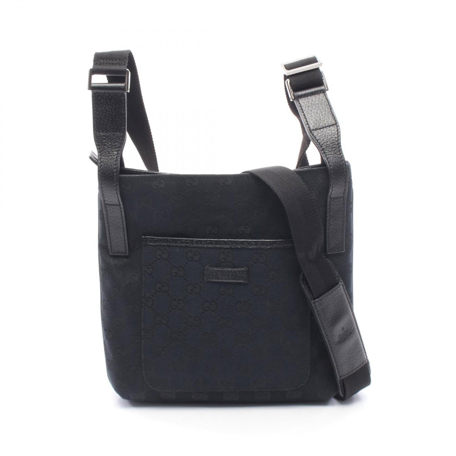 Gucci Handbag Shoulder Bag Canvas Leather: Gucci Handbag Shoulder Bag Canvas Leather Canvas and leather combine in this sleek Gucci shoulder bag, measuring 24cm x 26cm x 5cm. A few traces of usage are visible, including some scratches and dirt
