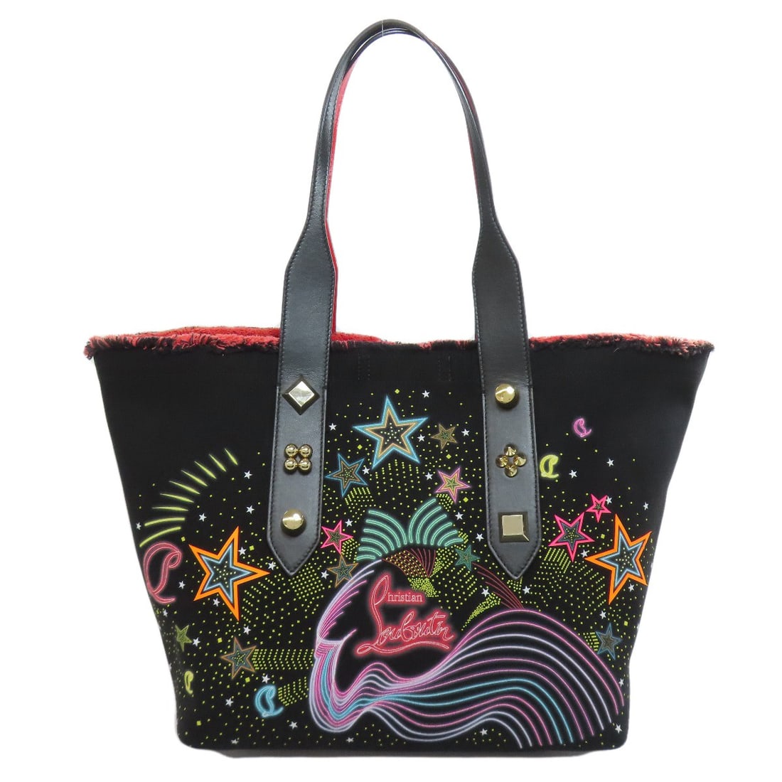 Christian Louboutin Starlight Collection Tote bag canvas: Christian Louboutin Starlight Collection Tote bag canvas Item Specifics: Brand: Christian Louboutin Style: Tote Bag Color: black Type: Tote Bag Exterior Color: black Exterior Material: Canvas Product 