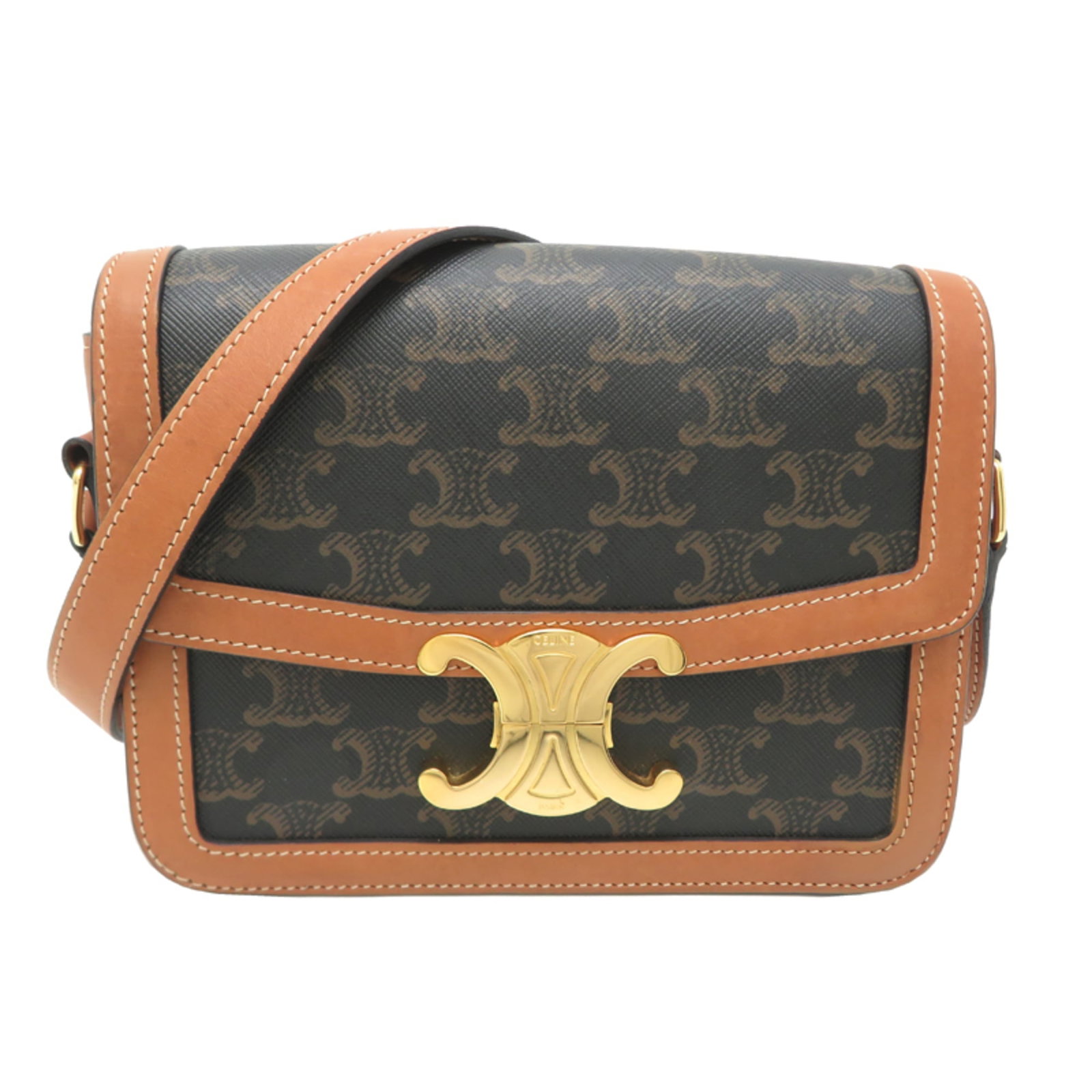PVC Leather Celine Shoulder Bag (1 of 10)