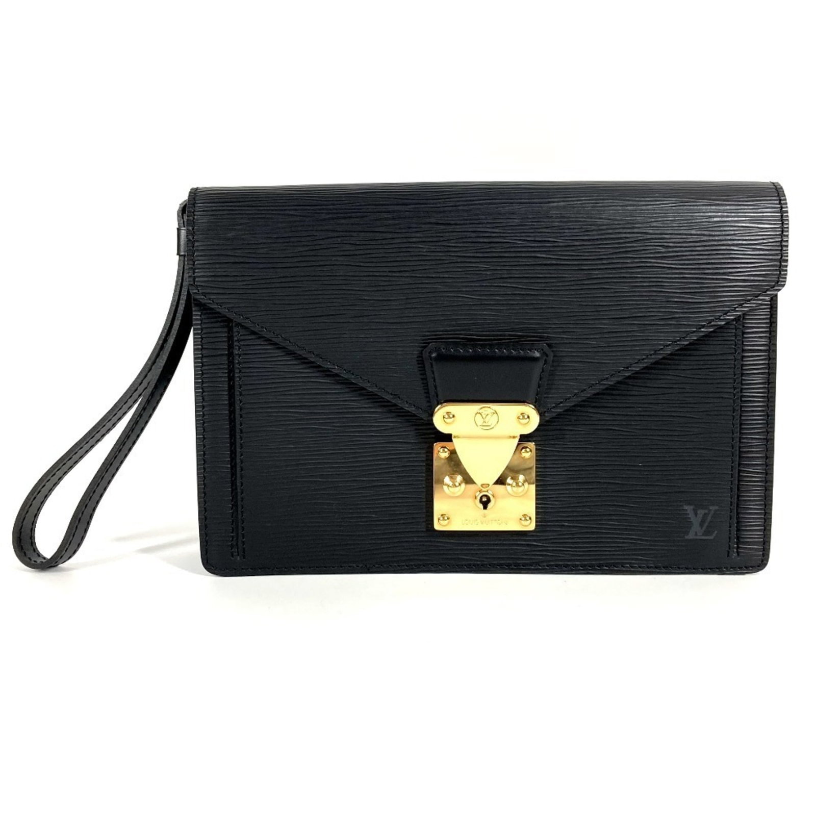 Louis Vuitton Clutch Bag Pochette Epi Leather: Louis Vuitton Clutch Bag Pochette Epi Leather The Louis Vuitton Clutch Bag Pochette Epi Leather is a timeless piece, featuring the iconic Epi leather construction. In black, Noir, this clutch boasts a