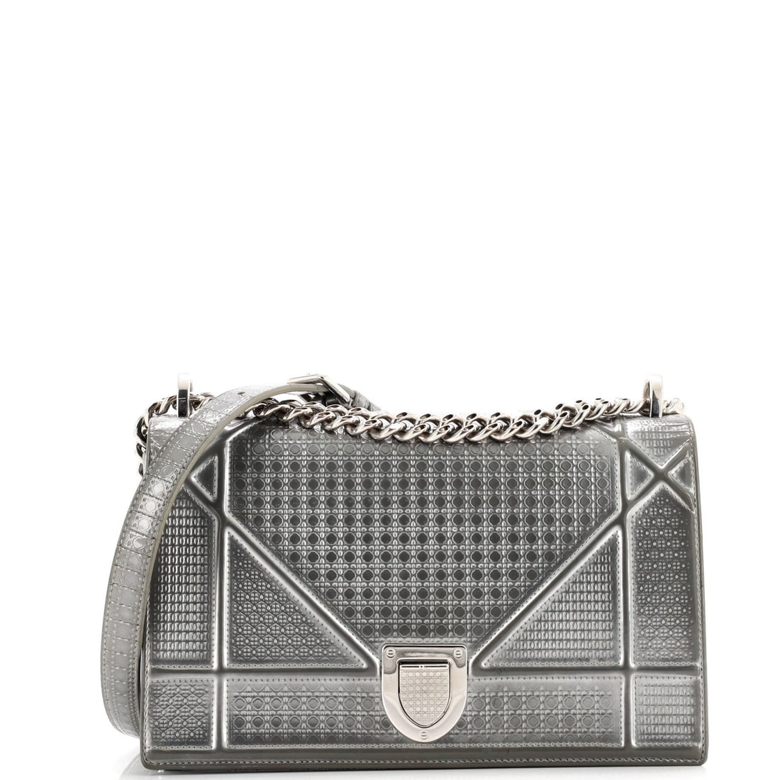 Christian Dior Diorama Flap Bag Cannage Embossed Calfskin Medium (1 of 9)