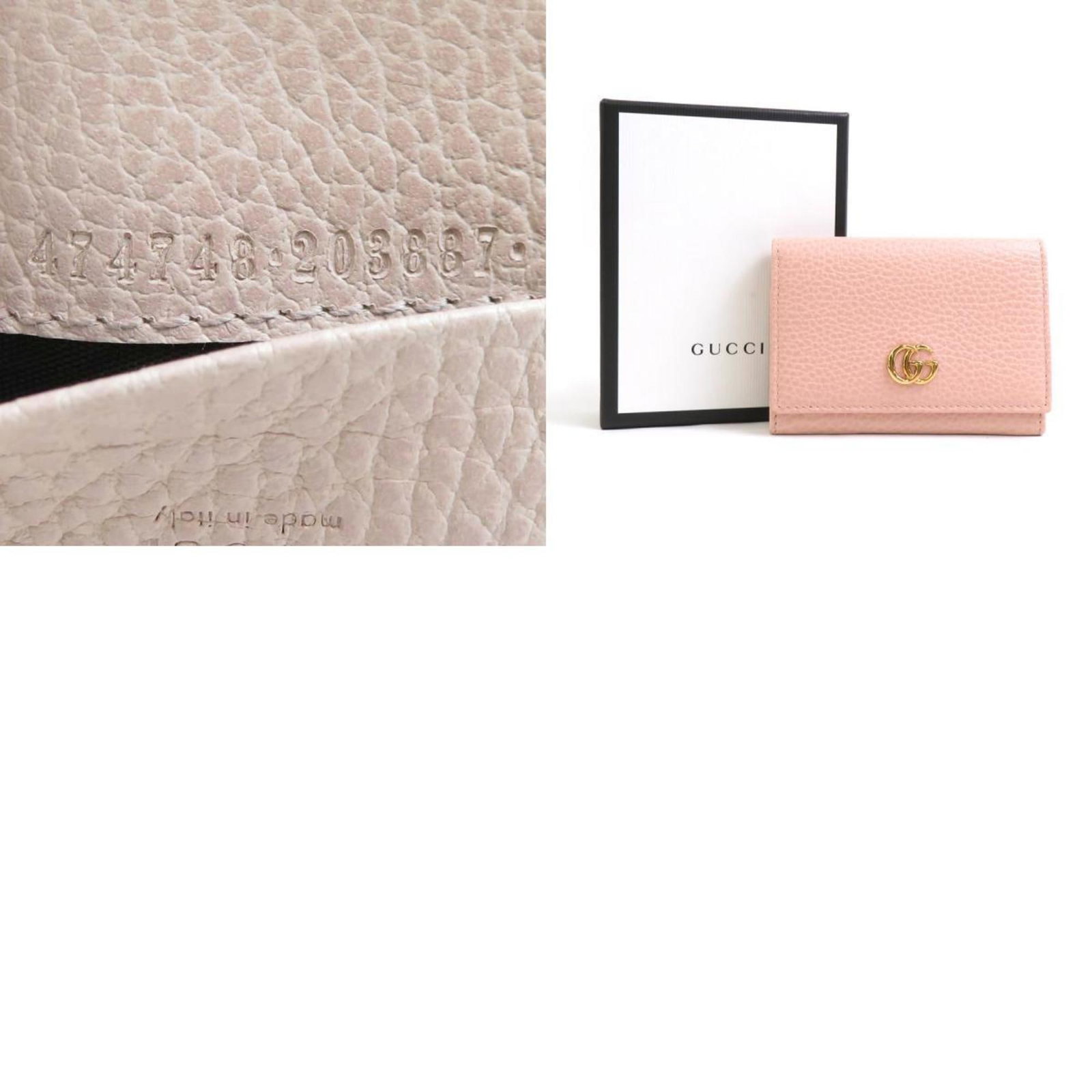 Case card leather gucci - 5