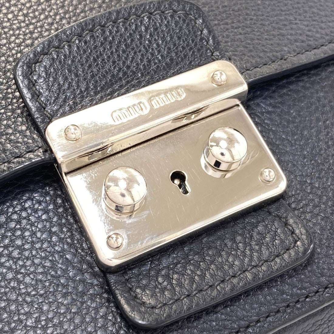 Long leather bag shoulder Miumiu - 12
