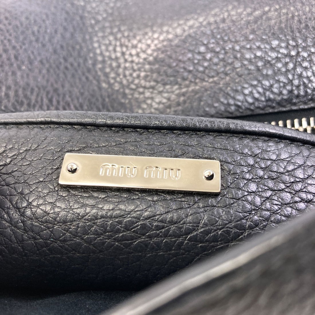 Long leather bag shoulder Miumiu - 6