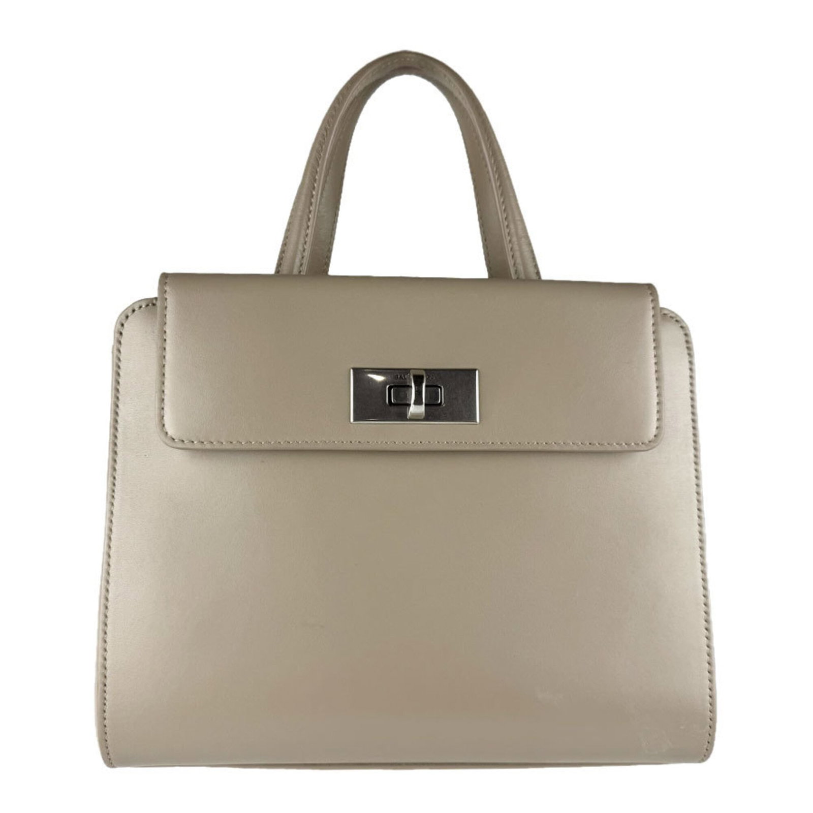 Balenciaga Handbag Shoulder Bag Tote Bag Leather: Balenciaga Handbag Shoulder Bag Tote Bag Leather The Balenciaga leather shoulder bag features a timeless grayish color and classic design, with clean lines and a structured shape. Measuring 20cm x
