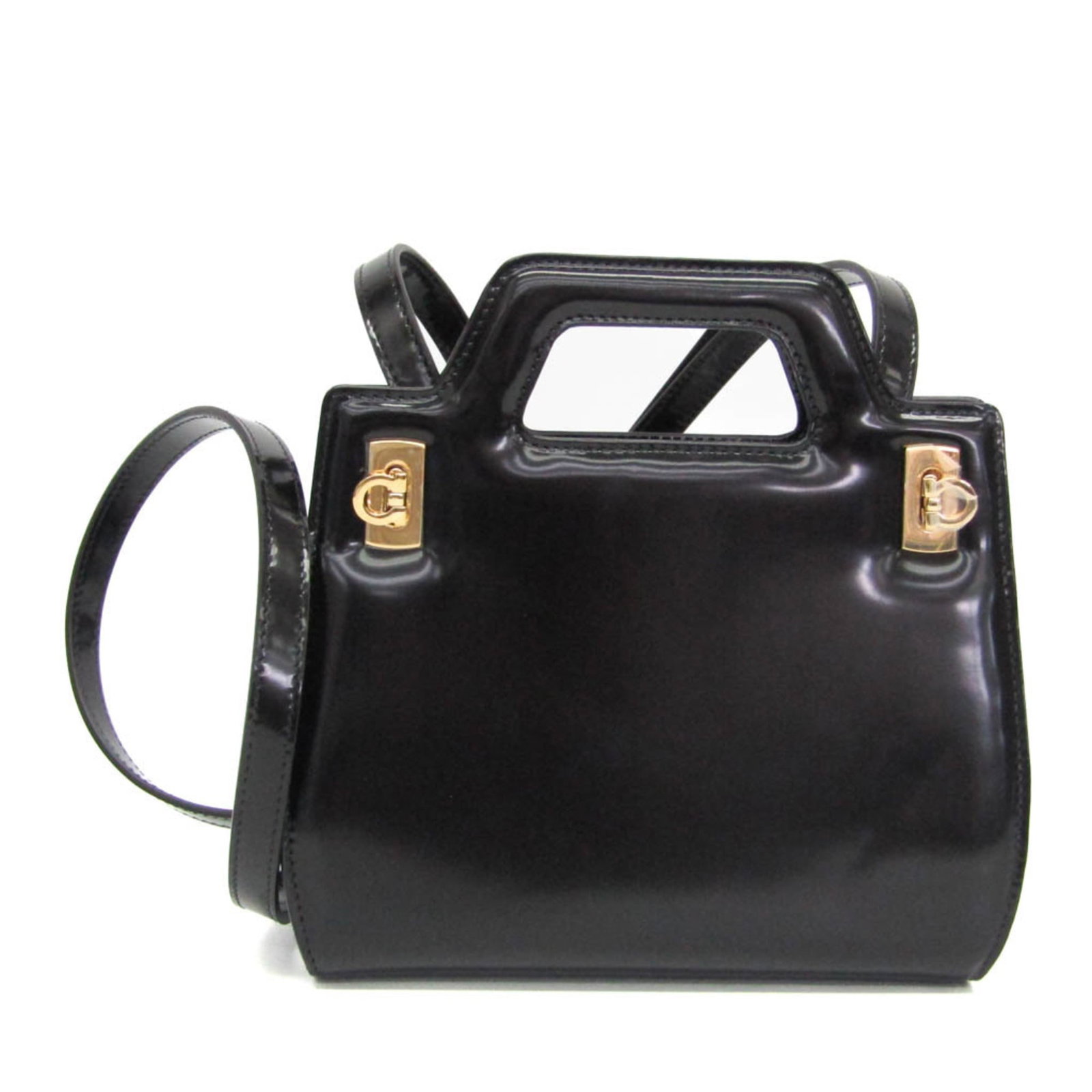 Shoulder Bag Leather Handbag Salvatore Ferragamo (1 of 12)