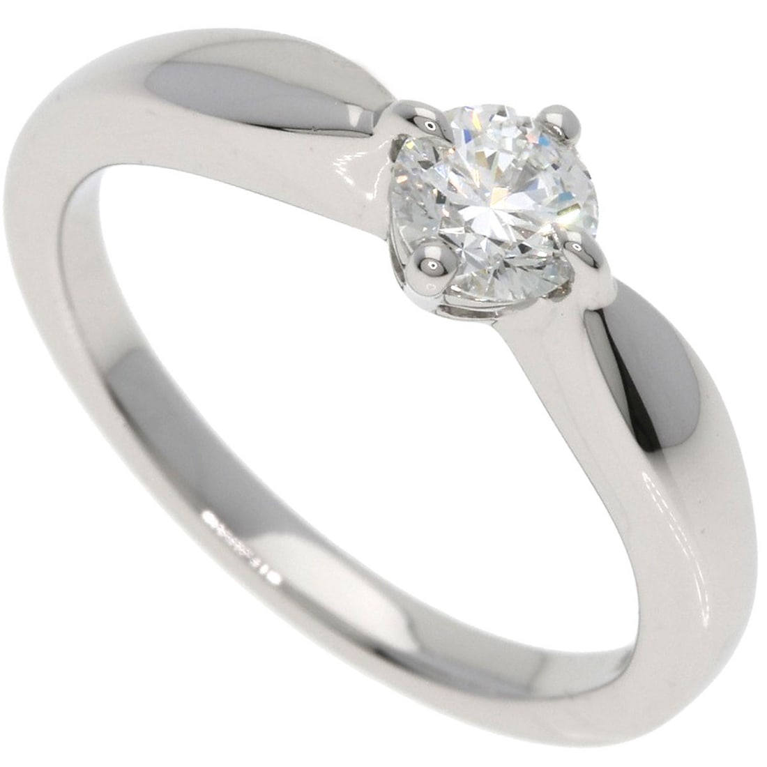 Venezia Diamond Bvlgari F-Vvs2-Platinum Ex Diamond Ring A Dedicata Pt950: Venezia Diamond Bvlgari F-Vvs2-Platinum Ex Diamond Ring A Dedicata Pt950 BVLGARI's Venezia Diamond ring showcases a stunning D color diamond, weighing 0.3ct, set in platinum PT950. The silver metal
