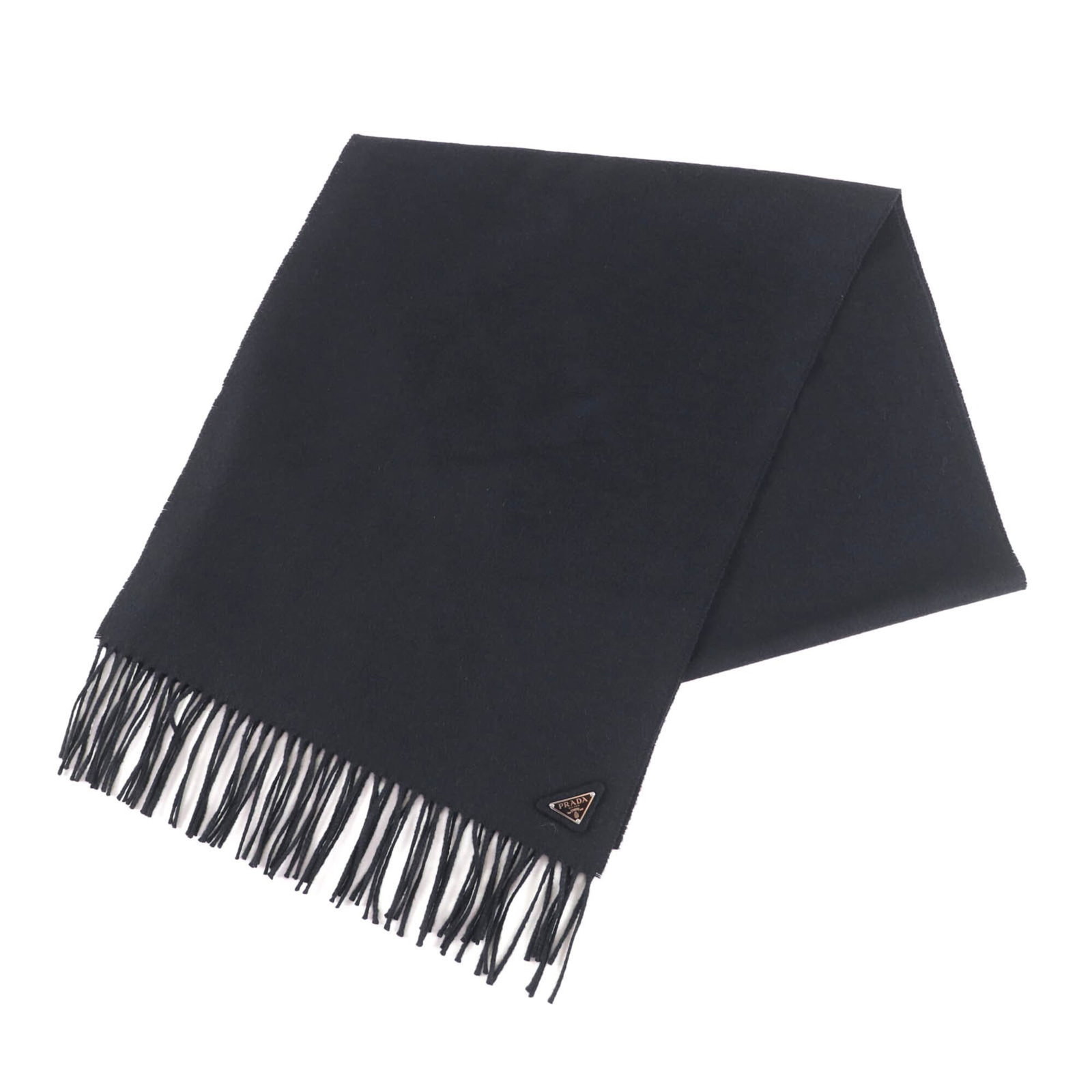 Silk 51% Prada Cashmere Stole: Silk 51% Prada Cashmere Stole Silk and cashmere blend in luxurious black, forming the foundation of this elegant stole. Measuring 1.72m x 37cm, its 51% silk and 49% cashmere composition provides a sop
