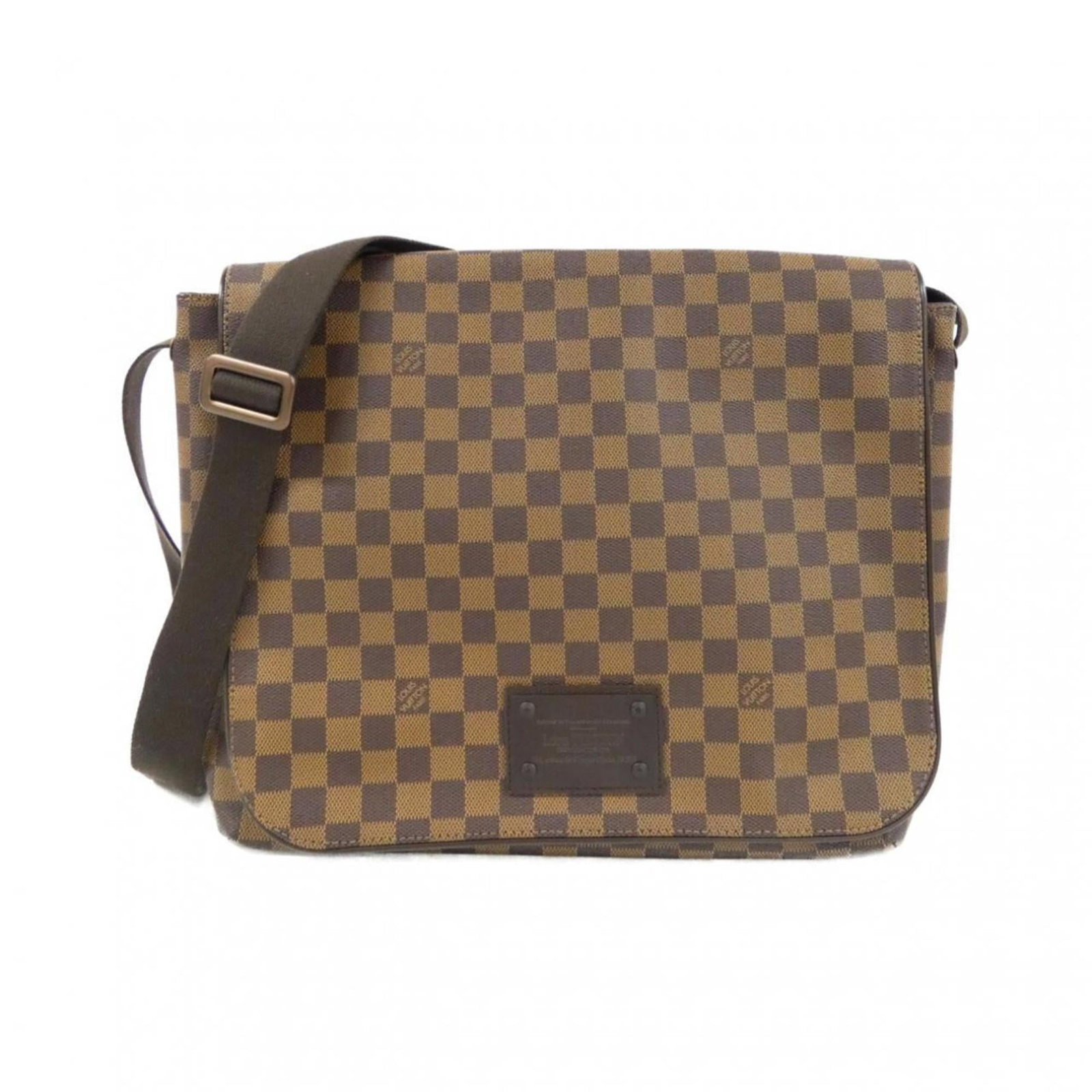 Coated Canvas By Shoulder Bag Louis Vuitton: Coated Canvas By Shoulder Bag Louis Vuitton Coated canvas by Louis Vuitton shoulder bag in Ebene color, featuring gold hardware and a classic design. This pre-owned bag has a few traces of usage,
