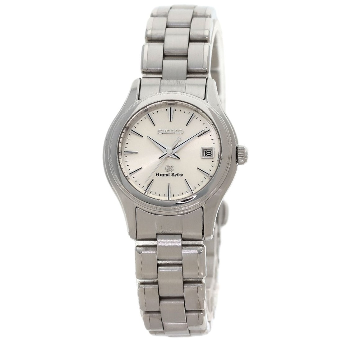 Seiko Grand Seiko Watches Stgf025 Stainless Steel/ Stainless Steel: Seiko Grand Seiko Watches Stgf025 Stainless Steel/ Stainless Steel Stainless steel case and bezel, silver dial, and quartz movement make for a sleek and functional timepiece. The 27mm case size and 9.