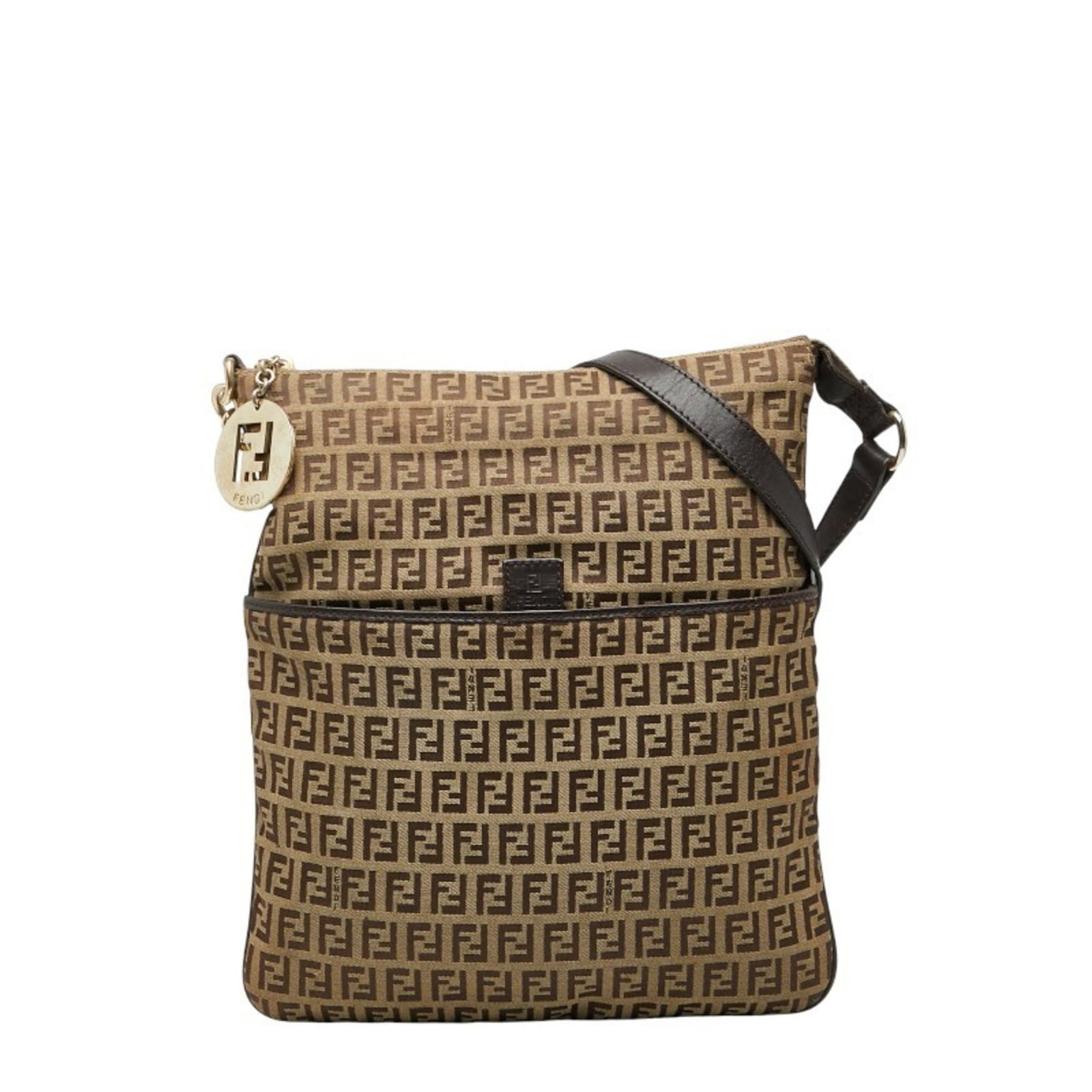 Canvas Leather Fendi Bag Shoulder: Canvas Leather Fendi Bag Shoulder Canvas Leather Fendi Bag Shoulder - A Timeless Classic. This beige and brown canvas leather shoulder bag from Fendi features a classic design with a timeless appeal,