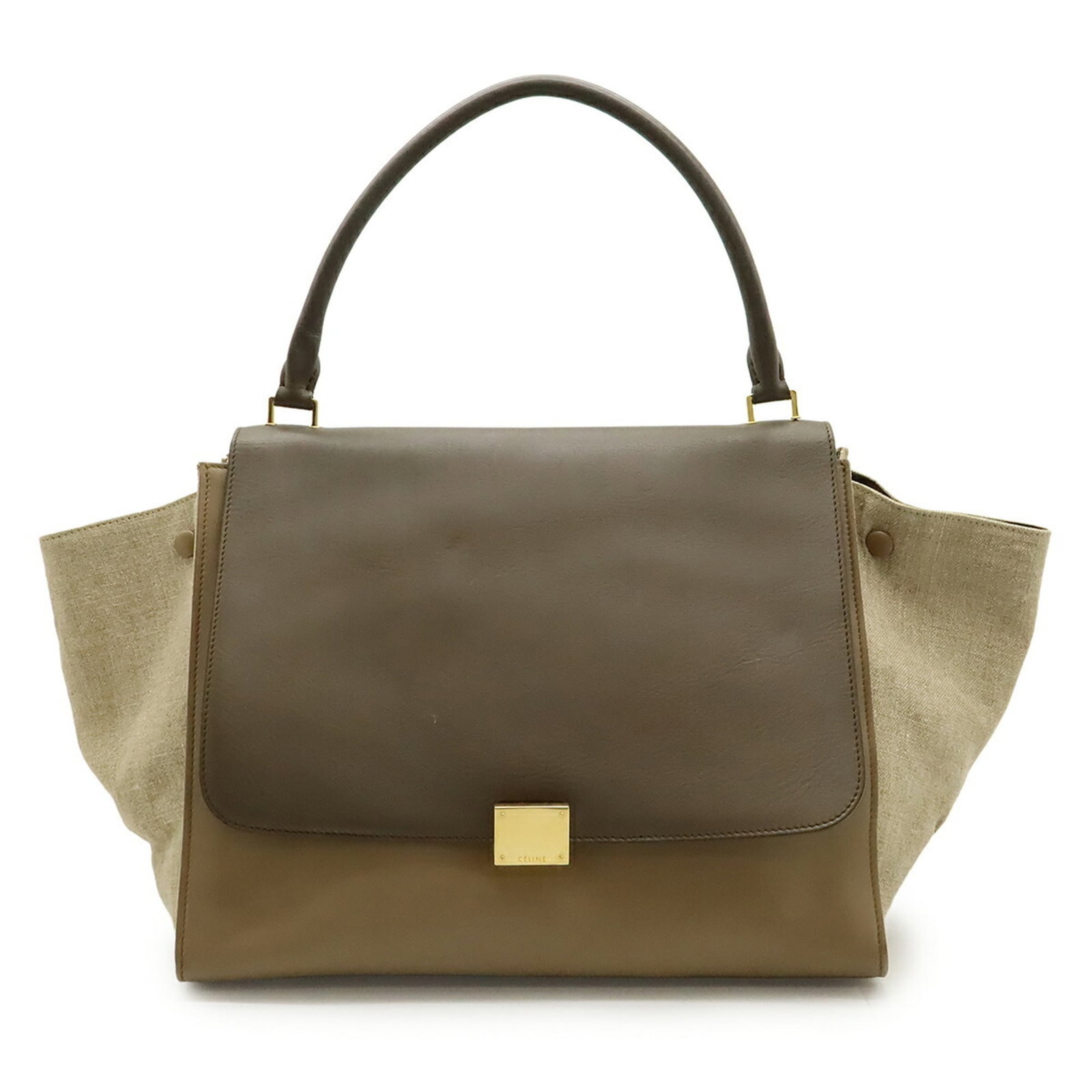 Canvas Handbag Leather Celine Bag Shoulder (1 of 10)