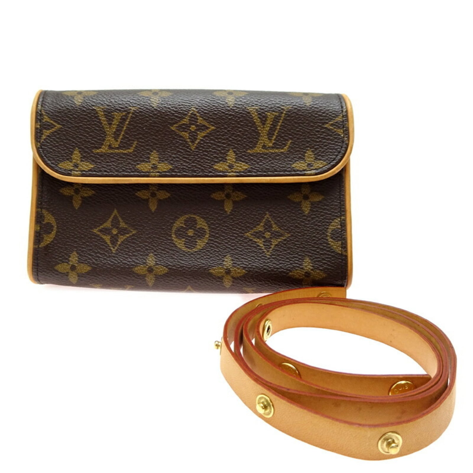 Pochette pouch by Louis Vuitton monogram: Pochette pouch by Louis Vuitton monogram This Louis Vuitton monogram pochette pouch boasts the iconic brand's signature brown and gold hardware, adding a touch of timeless elegance to any outfit.