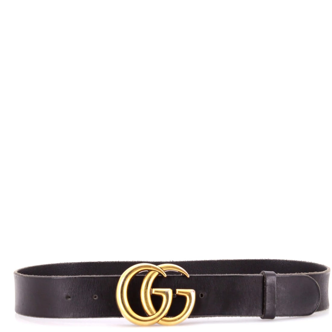 Marmont GG Belt Leather Medium Gucci: Marmont GG Belt Leather Medium Gucci Black GG Marmont Leather Belt in Medium Size. This Gucci belt features a classic design with gold hardware and a medium size, measuring 32" in length. With its