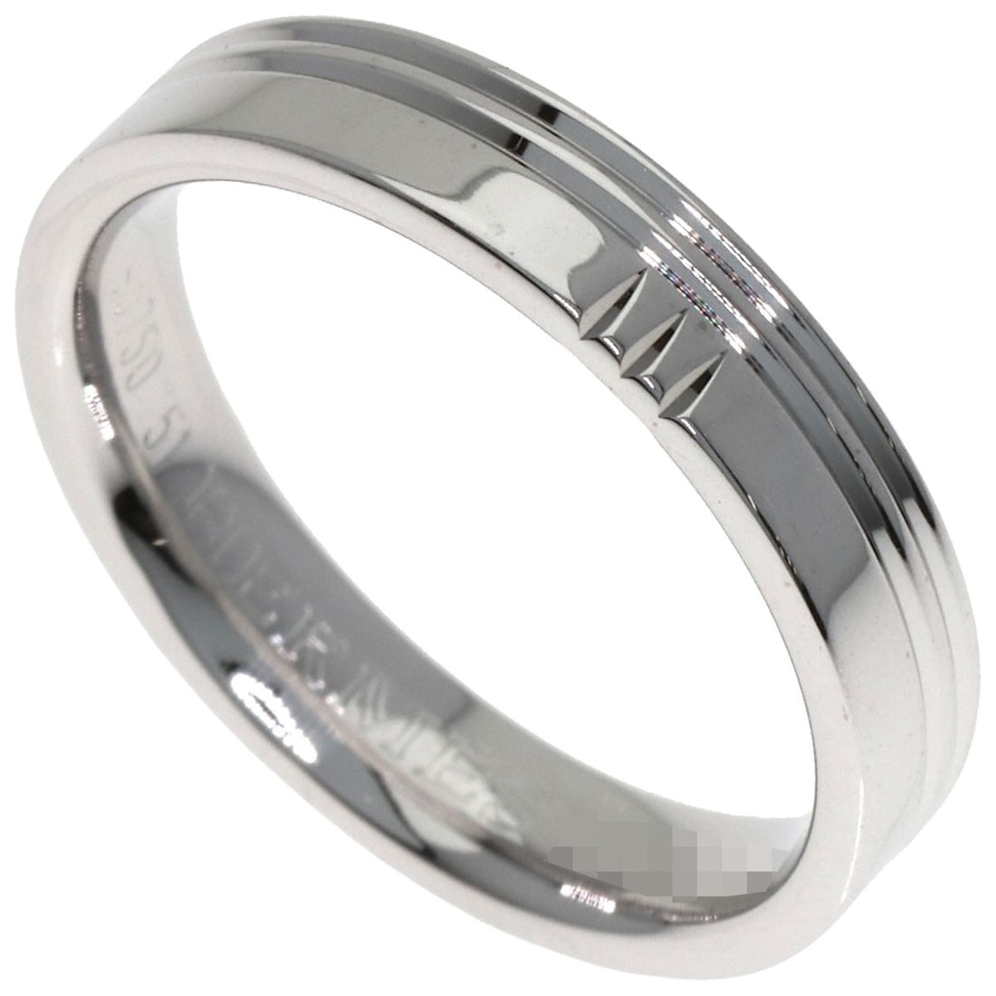 Hermes Alliance Kelly #51 Ring K18 White Gold: Hermes Alliance Kelly #51 Ring K18 White Gold K18 White Gold Kelly #51 Ring in Silver Finish. This elegant ring features the iconic Hermes Alliance Kelly design, crafted from high-quality K18 white