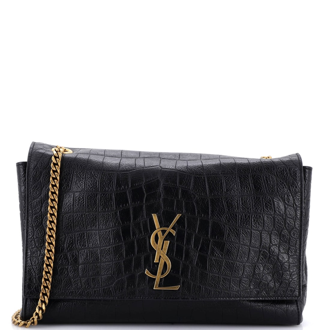 Crocodile Embossed Reversible Bag Monogram Classic Saint Laurent (1 of 5)
