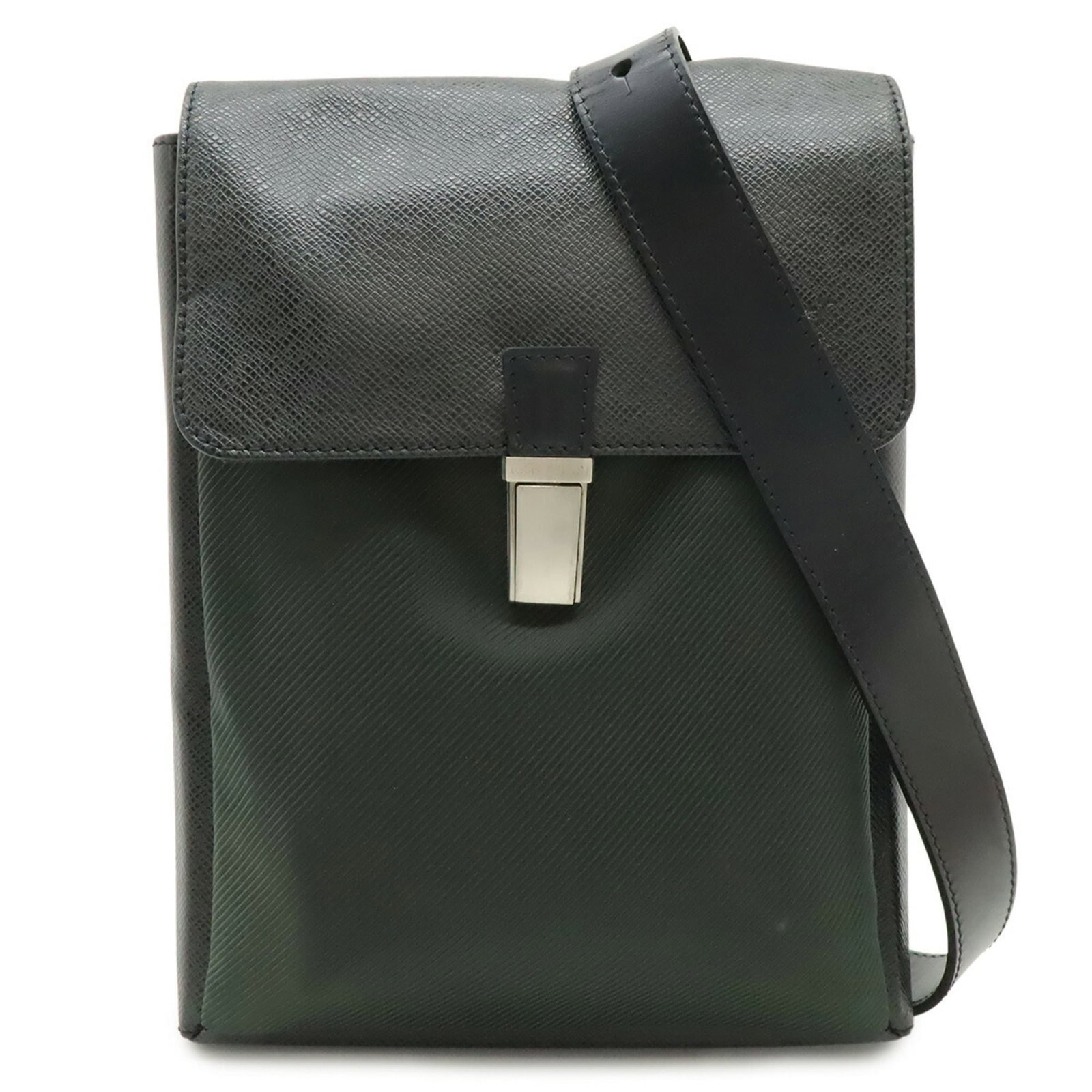 Louis Vuitton Shoulder Bag Taiga Leather Canvas Leather: Louis Vuitton Shoulder Bag Taiga Leather Canvas Leather Taiga Leather Canvas Leather Louis Vuitton Shoulder Bag - A Pre-Owned Classic. This used shoulder bag features Taiga leather, canvas, and leathe