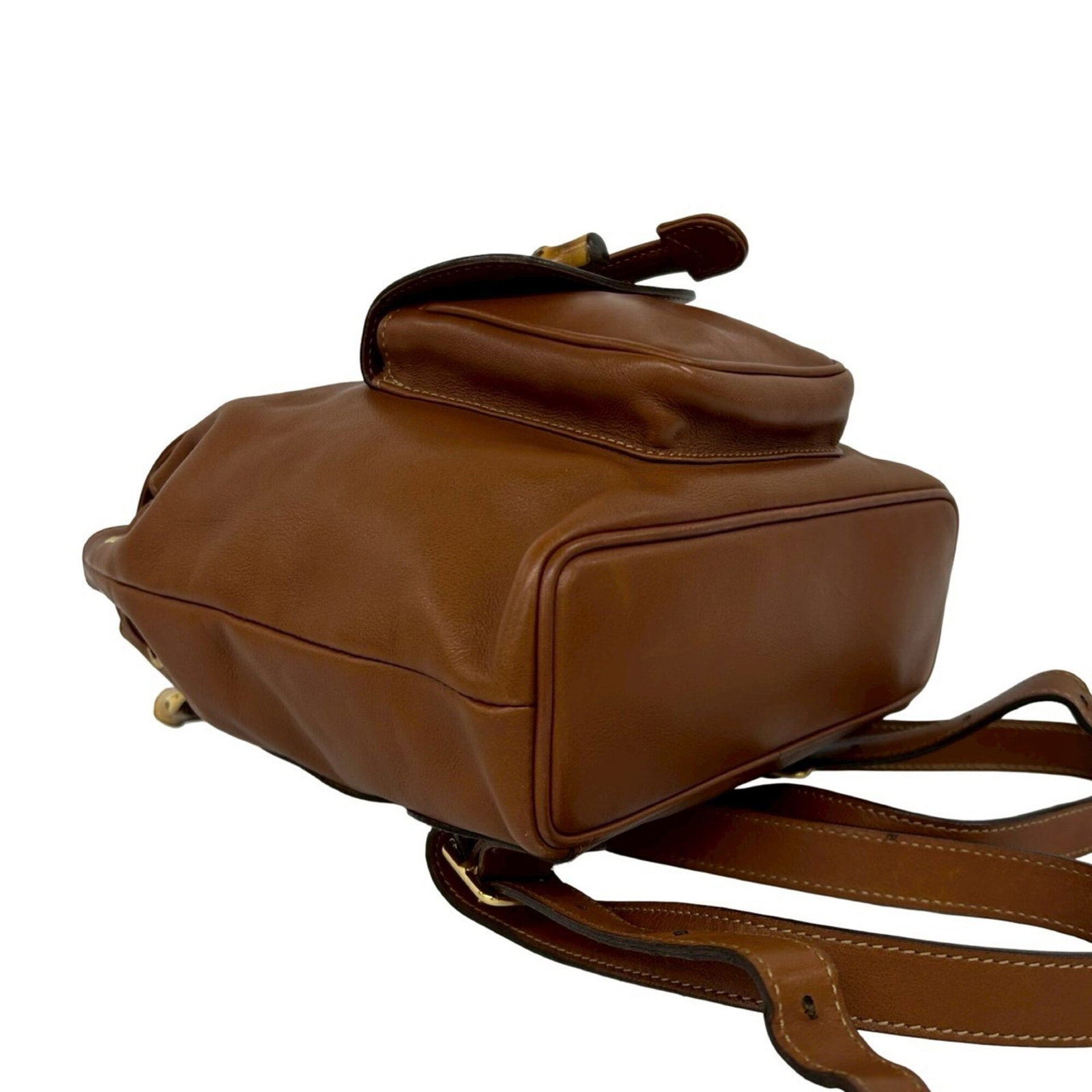 Bamboo Leather Backpack Gucci - 7