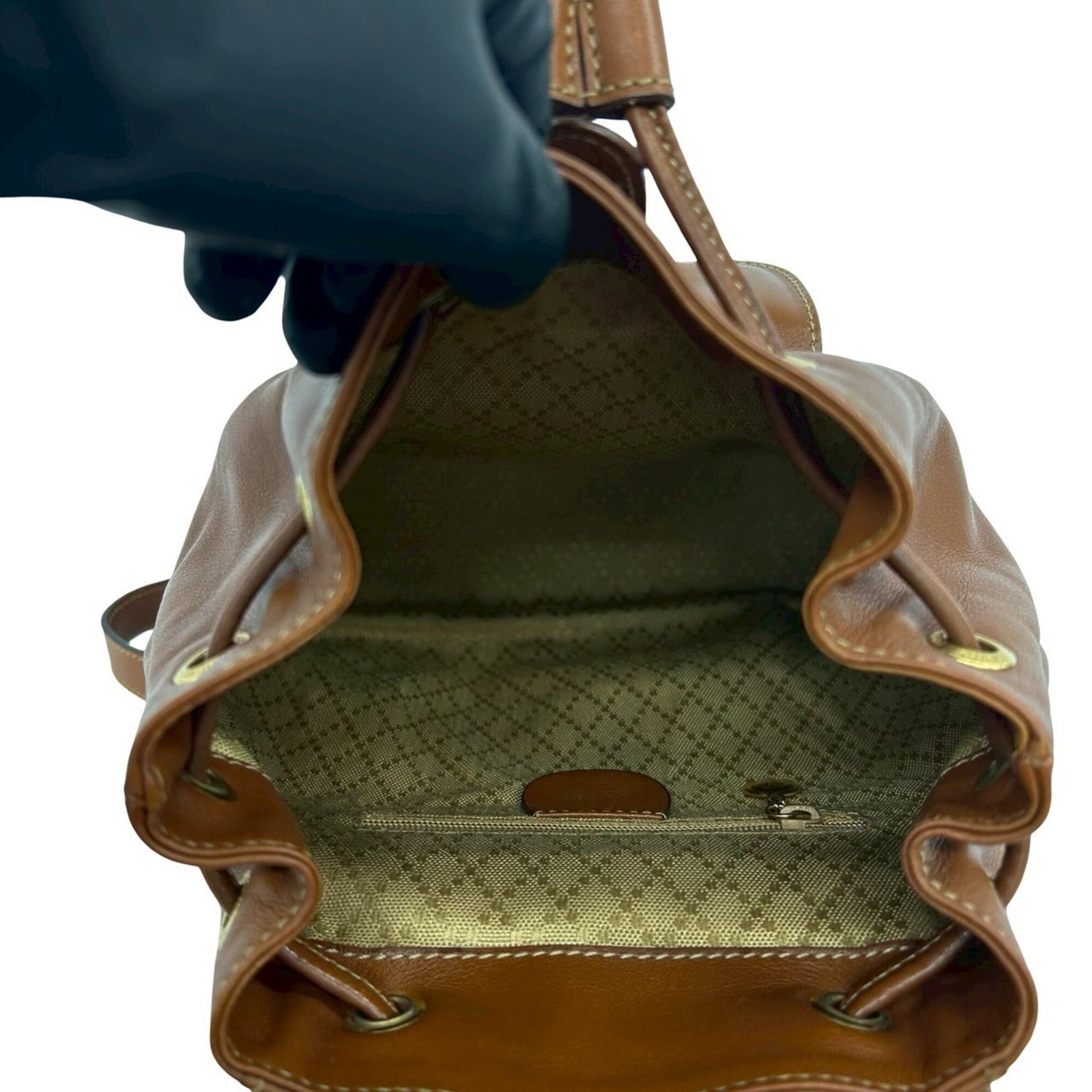 Bamboo Leather Backpack Gucci - 9