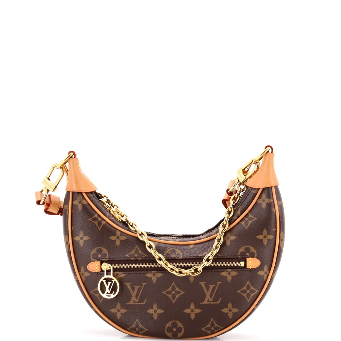 Loop Handbag Monogram Louis Vuitton: Loop Handbag Monogram Louis Vuitton The Loop Handbag Monogram Louis Vuitton features a classic brown canvas exterior with gold hardware, adorned with the iconic monogram pattern. This stylish