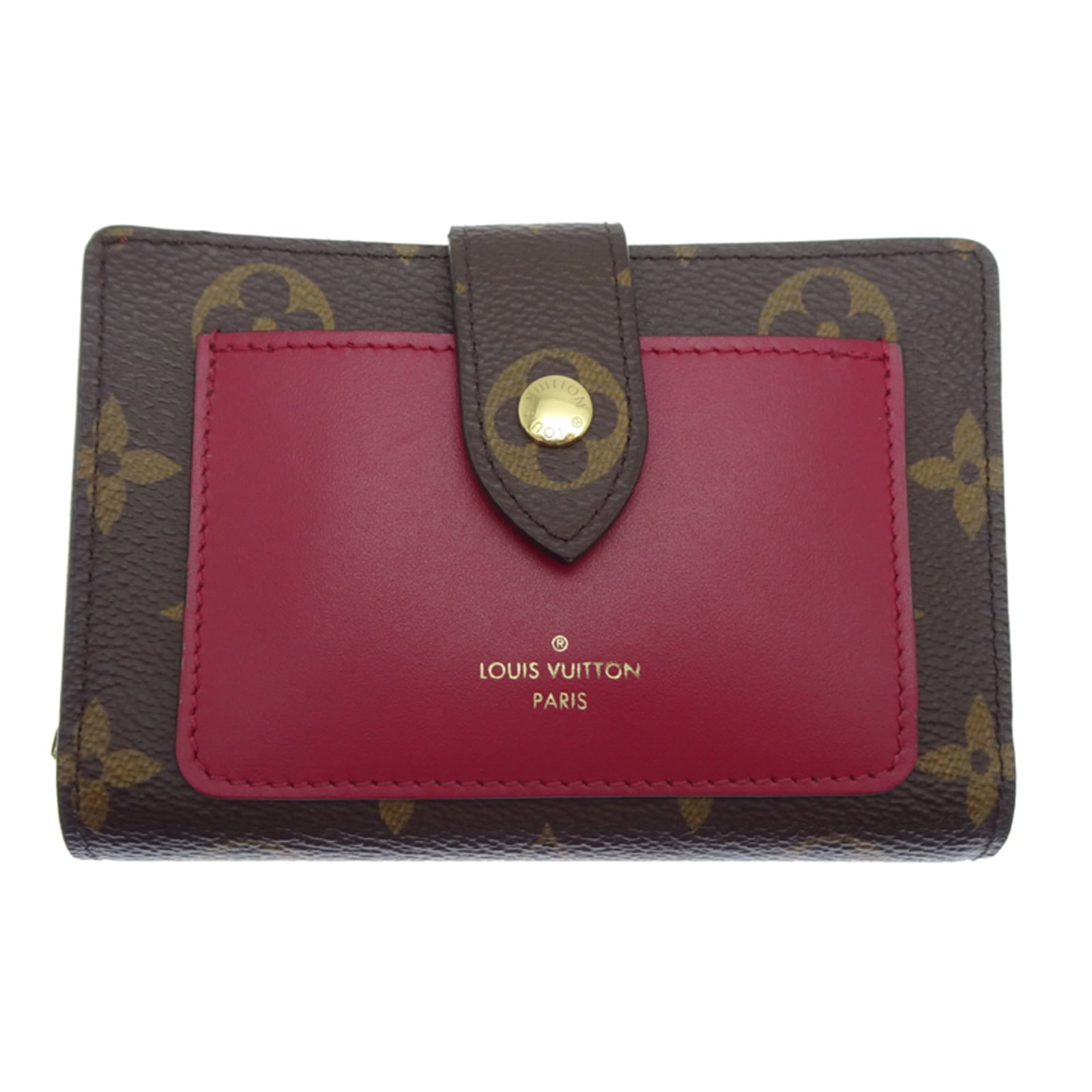 Monogram Leather Bi Fold Wallet Louis Vuitton: Monogram Leather Bi Fold Wallet Louis Vuitton Brown Monogram Leather Bi Fold Wallet Louis Vuitton, 9.5cm x 13cm x 2.5cm, with a classic bi-fold design and signature monogram pattern in brown leather,