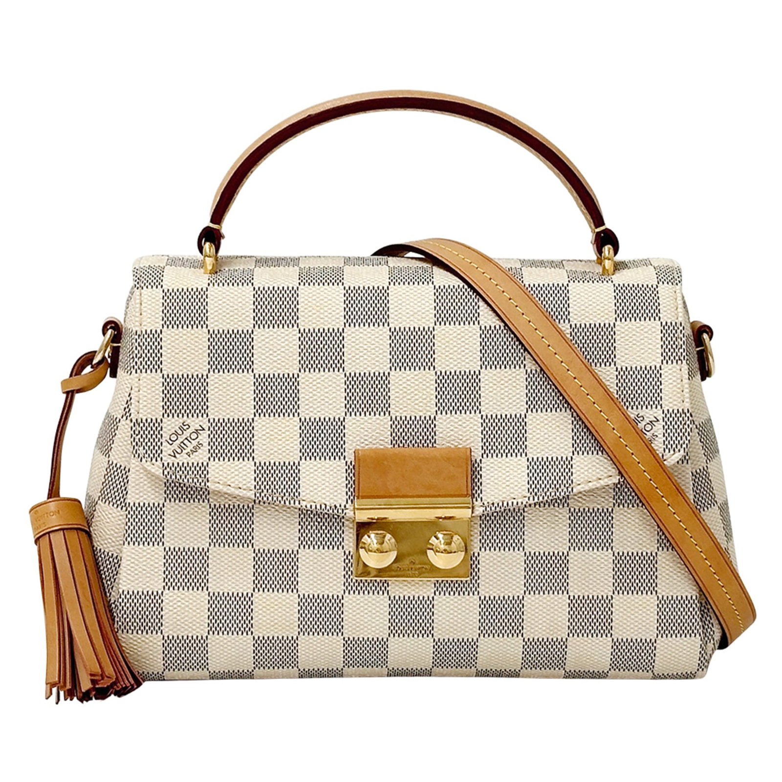 Damier Azur Canvas Handbag Louis Vuitton Shoulder: Damier Azur Canvas Handbag Louis Vuitton Shoulder Damier Azur Canvas Handbag Louis Vuitton Shoulder - A classic shoulder bag in excellent condition, featuring the iconic Damier Azur canvas. With its t