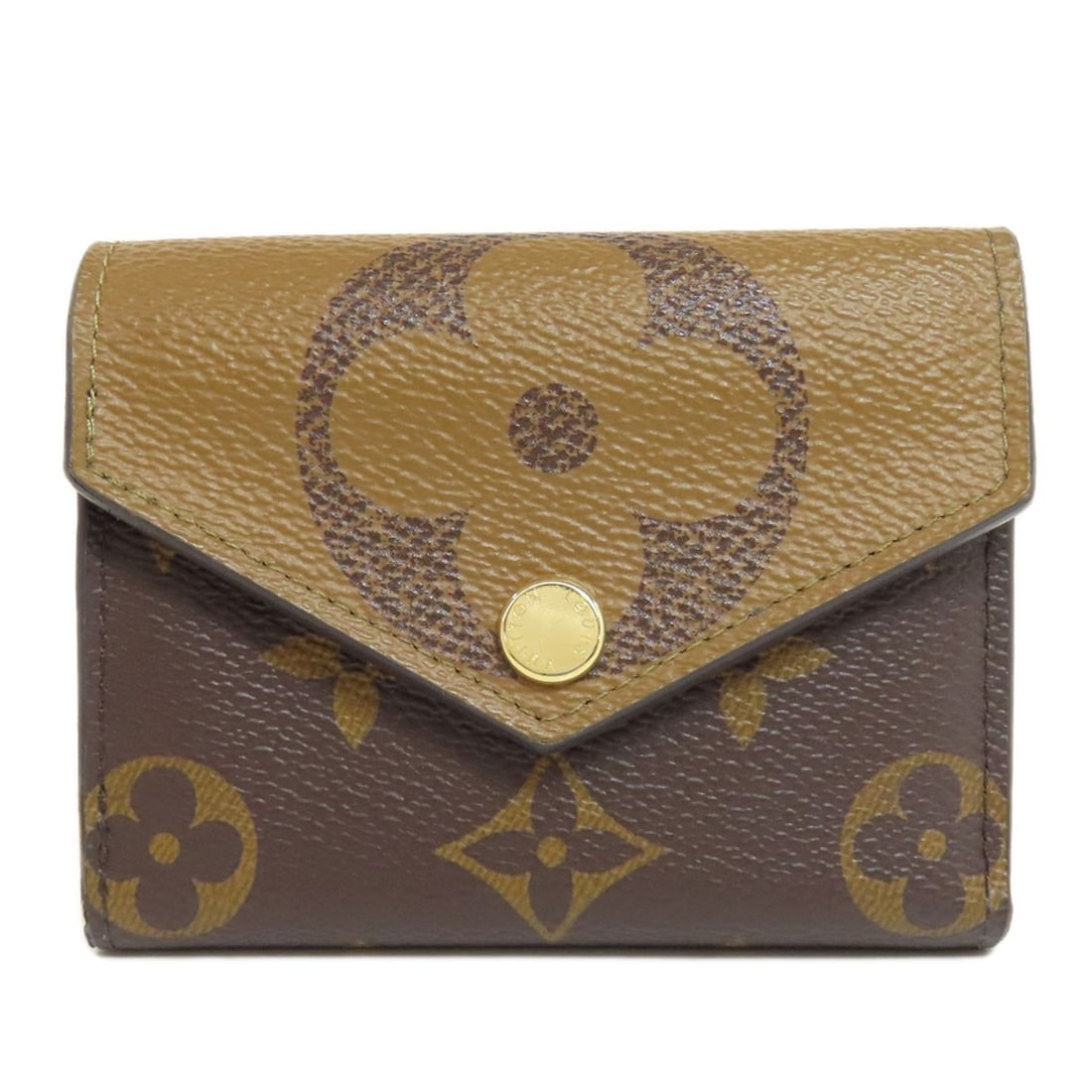 Monogram Reverse Bifold Zoe M80725 with coin Wallet Vuitton Louis: Monogram Reverse Bifold Zoe M80725 with coin Wallet Vuitton Louis Monogram Reverse Bifold Wallet with Coin Pocket from LOUIS VUITTON. This classic bifold wallet features the iconic monogram reverse