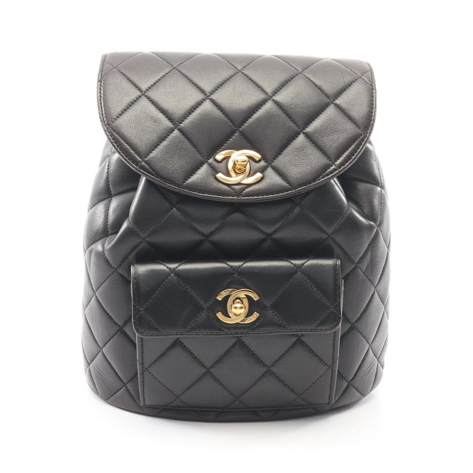 Handbag Leather Chanel Backpack: Handbag Leather Chanel Backpack This luxurious black leather Chanel backpack boasts sleek, timeless design with gold hardware accents. Made from high-quality lambskin, it features a classic backpack