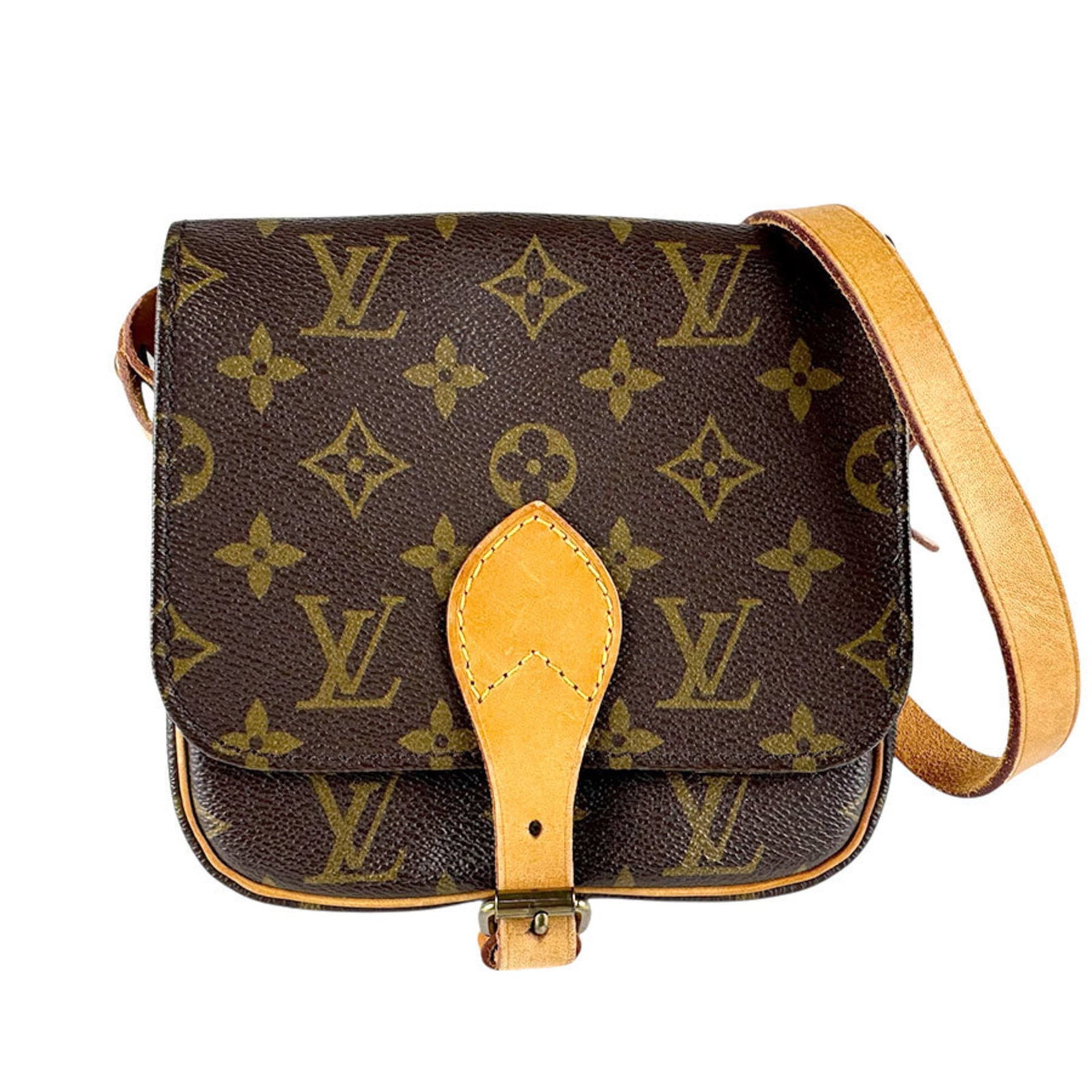 Shoulder Bag Monogram By Louis Vuitton: Shoulder Bag Monogram By Louis Vuitton Brown Monogram Shoulder Bag by Louis Vuitton, featuring the iconic monogram pattern. This pre-owned bag boasts a classic design with a compact size and sturdy co