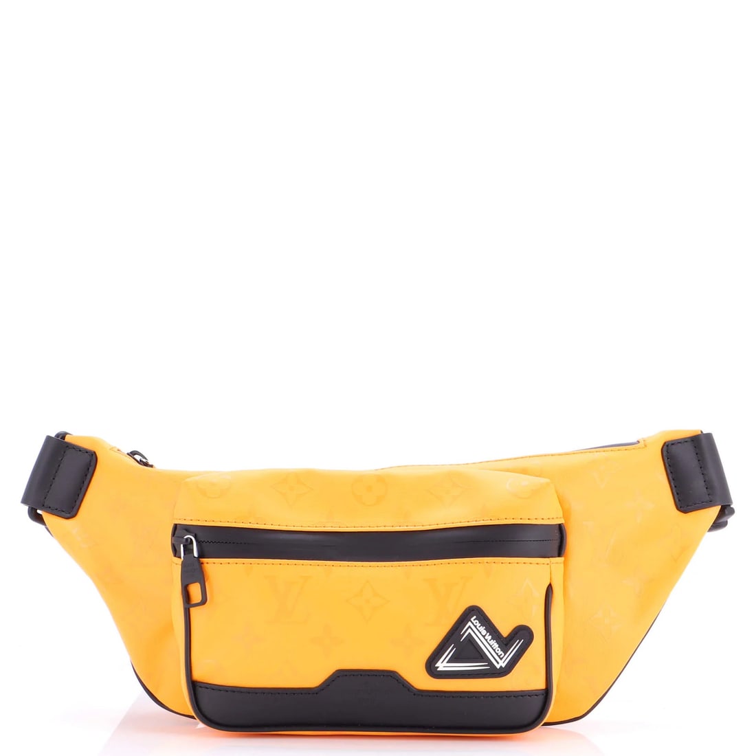 Louis Vuitton Slope Bumbag Monogram Storm Coated Canvas: Louis Vuitton Slope Bumbag Monogram Storm Coated Canvas Orange and black canvas coated leather Slope Bumbag Monogram Storm Coated Canvas by Louis Vuitton, featuring a unique orange exterior color. Thi