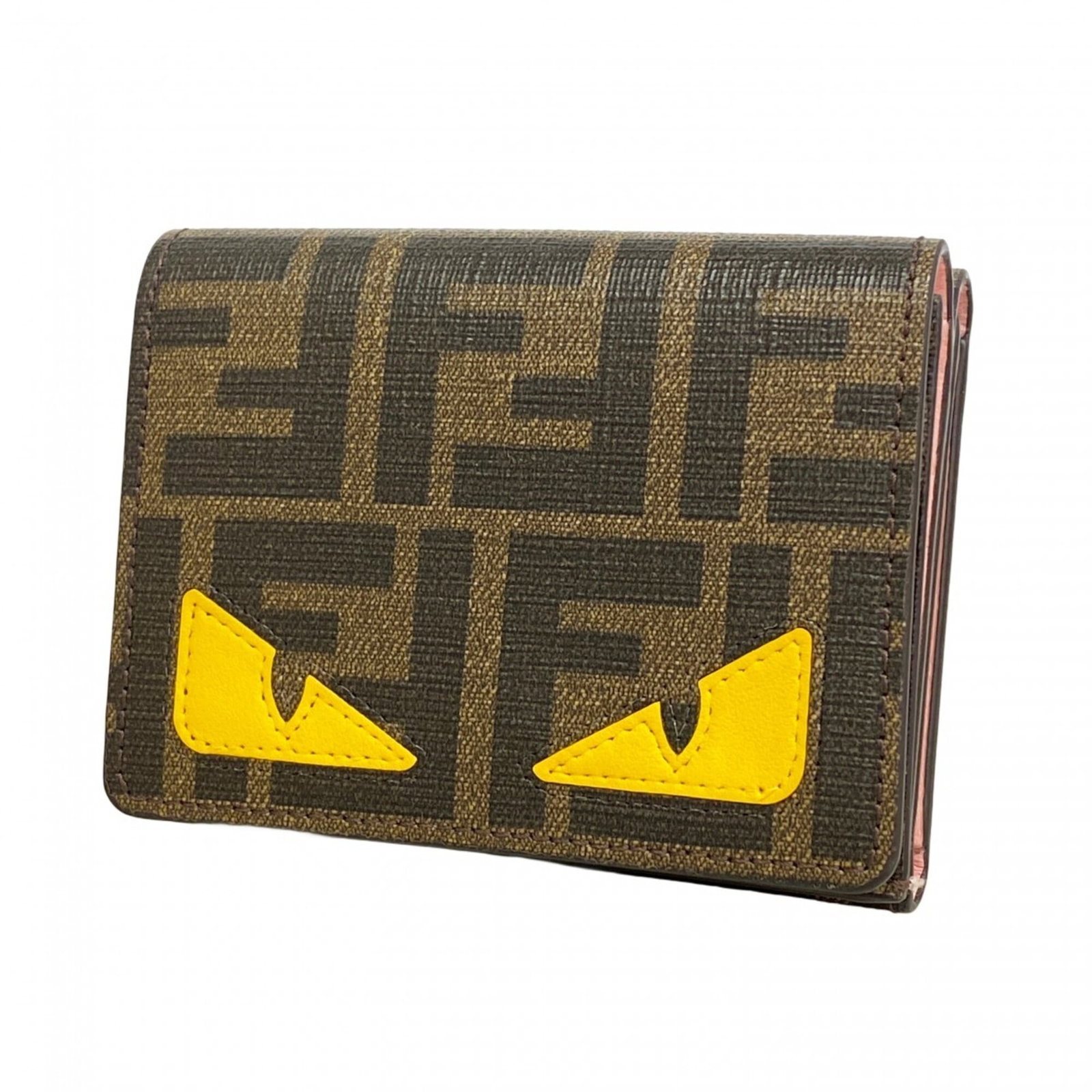 Fendi Wallet (Tri-Fold) Pvc: Fendi Wallet (Tri-Fold) Pvc Brown Fendi Tri-Fold Pvc Wallet for Women. This used Fendi wallet features a tri-fold design made from high-quality pvc material, with a classic brown color and dimensions 