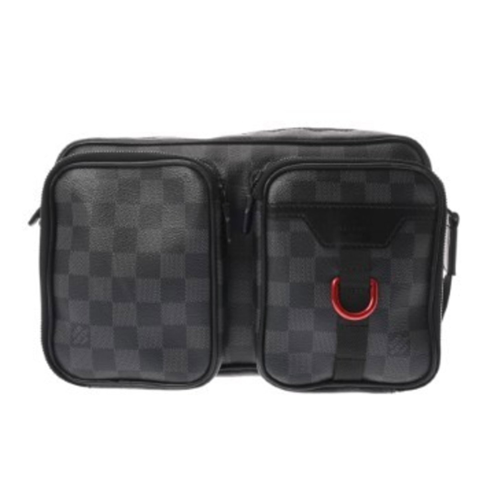 Louis Vuitton Shoulder Bag Damier Graphite Canvas: Louis Vuitton Shoulder Bag Damier Graphite Canvas Damier Graphite canvas provides a sleek, monochromatic aesthetic to this shoulder bag. Made from durable canvas material, the bag features a classic L