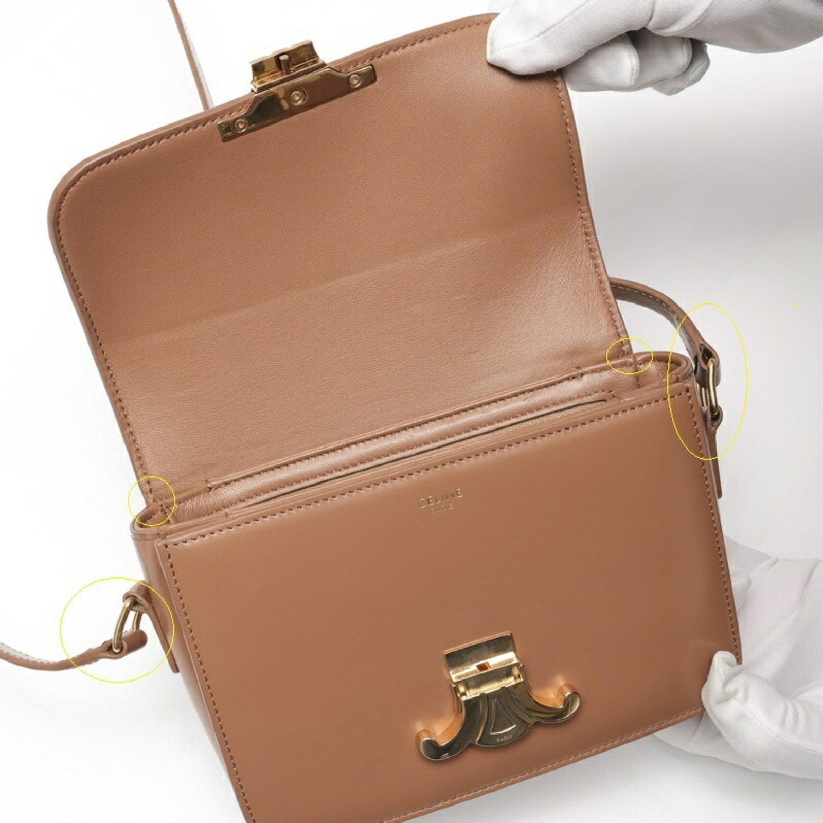 Celine bag shoulder leather - 6