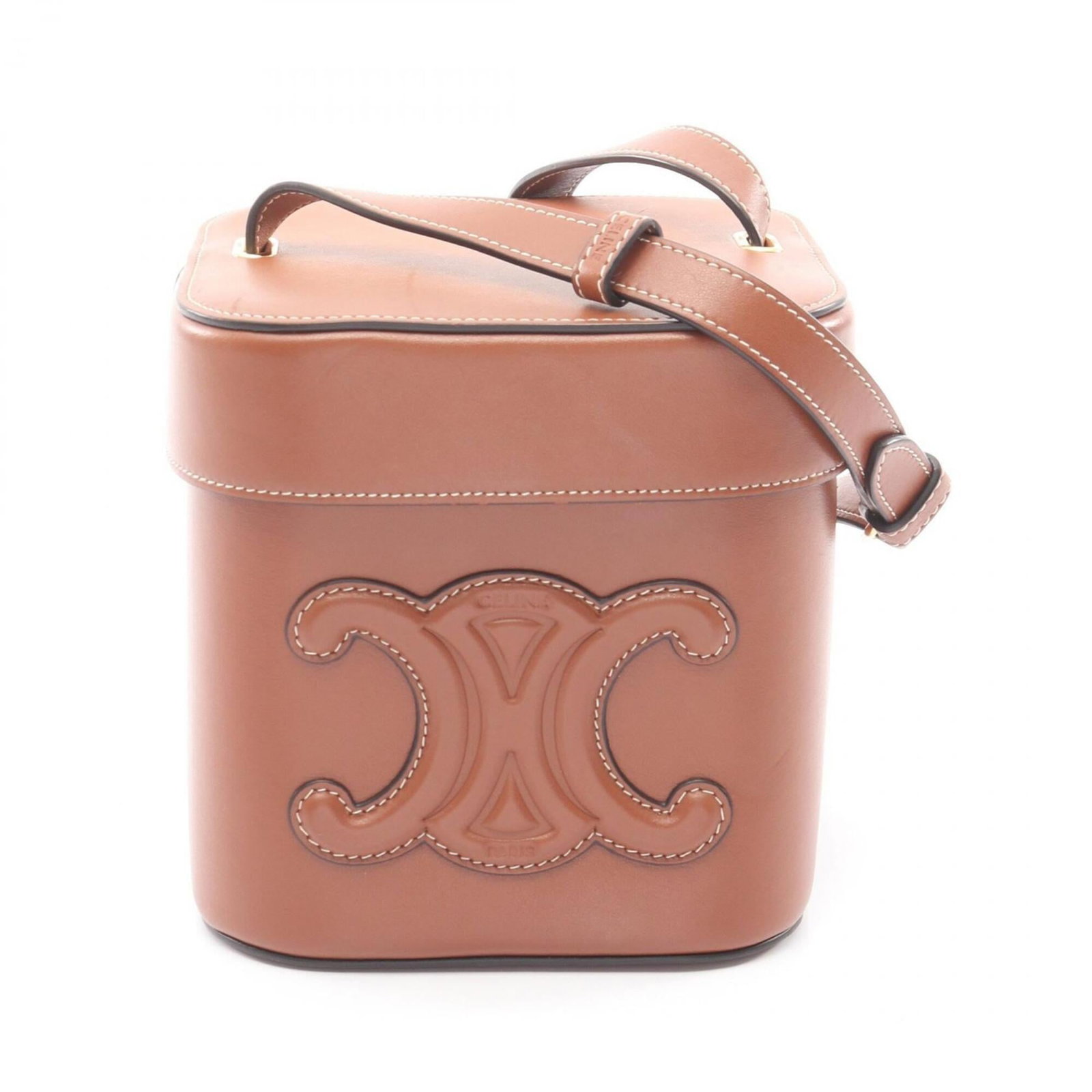 Celine Handbag Shoulder Bag Leather: Celine Handbag Shoulder Bag Leather The Celine Handbag Shoulder Bag Leather features a rich brown leather exterior with a classic design, measuring 15.5cm x 15cm x 15cm. This pre-owned shoulder bag sh