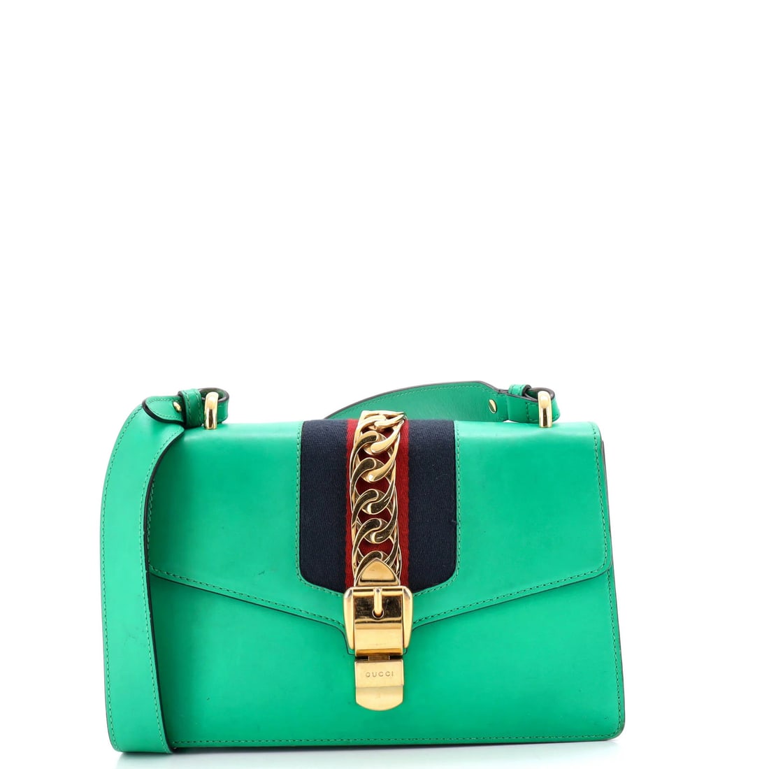 Leather small shoulder bag by Gucci (1 of 6)