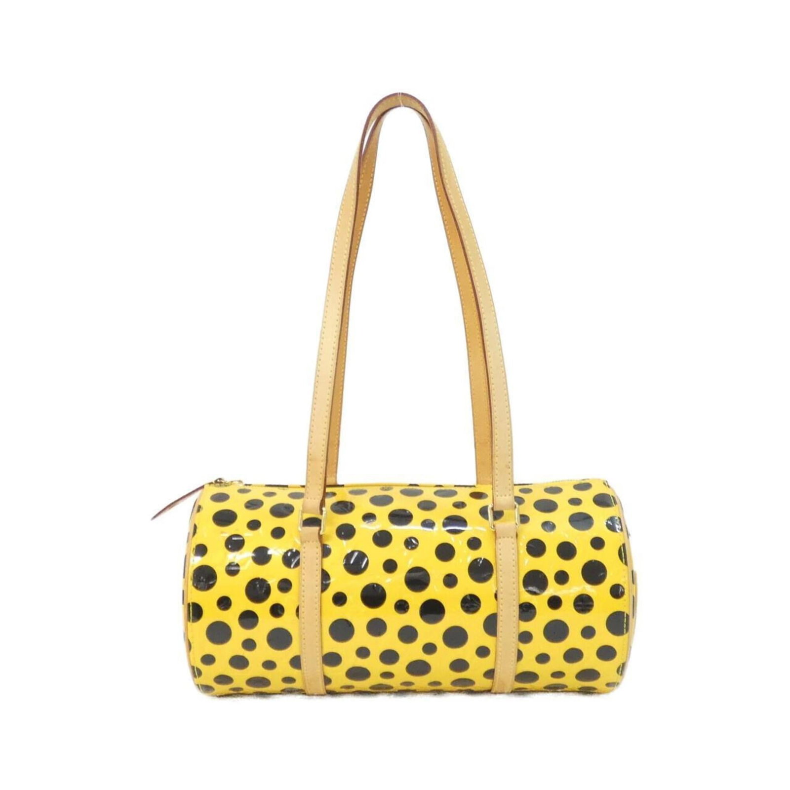 Handbag by Louis Vuitton: Handbag by Louis Vuitton Yellow Louis Vuitton handbag in good condition, with some scratches and dirt visible. The bag measures 15cm x 30cm x 15cm and has a few traces of usage. Overall, it is in