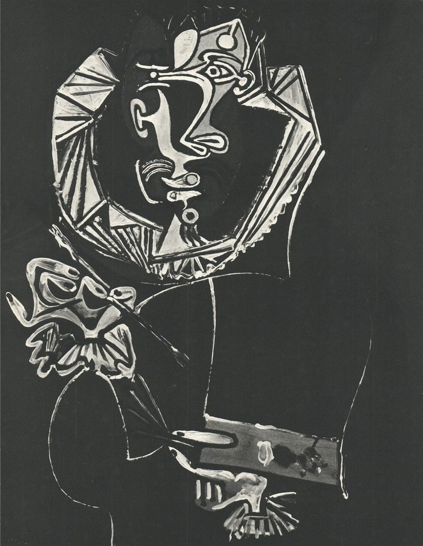 PABLO PICASSO Portrait d'un Peintre d'apres le Greco 12.25" x 9.5" Offset Litho: PABLO PICASSO Portrait d'un Peintre d'apres le Greco 12.25" x 9.5" Offset Litho Item Specifics: Artist: Pablo Picasso Brand: Picasso Pablo Exact Year: 1971 Height: 12.25 Item Height: 12.25 Type: Offse