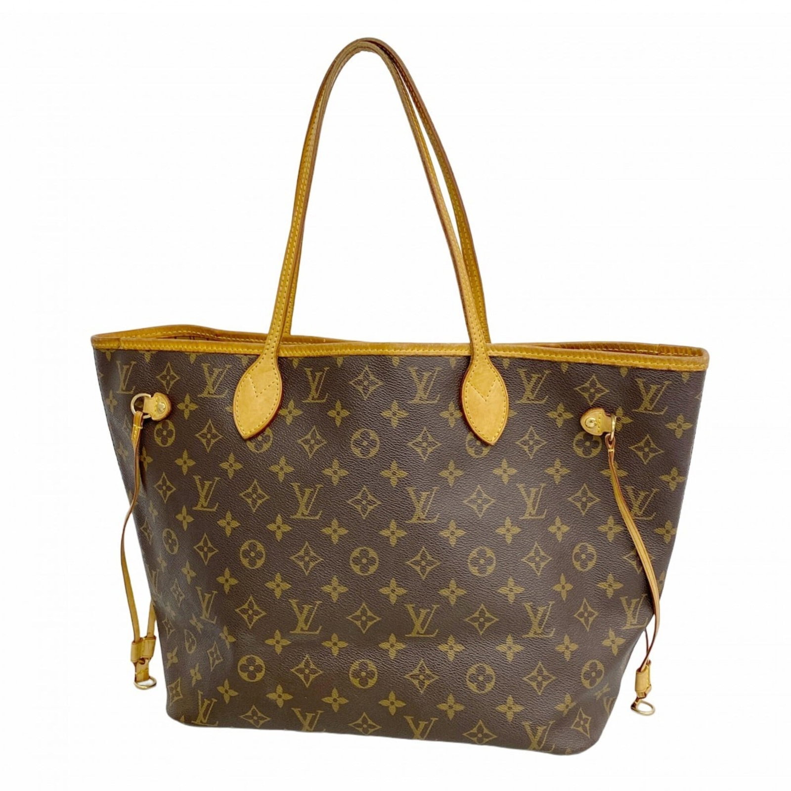 Louis Vuitton Tote Bag: Louis Vuitton Tote Bag Brown Louis Vuitton Tote Bag, 29cm x 32cm x 16cm. This used tote bag features the iconic brand's signature monogram pattern and has traces of usage with scratches and dirt