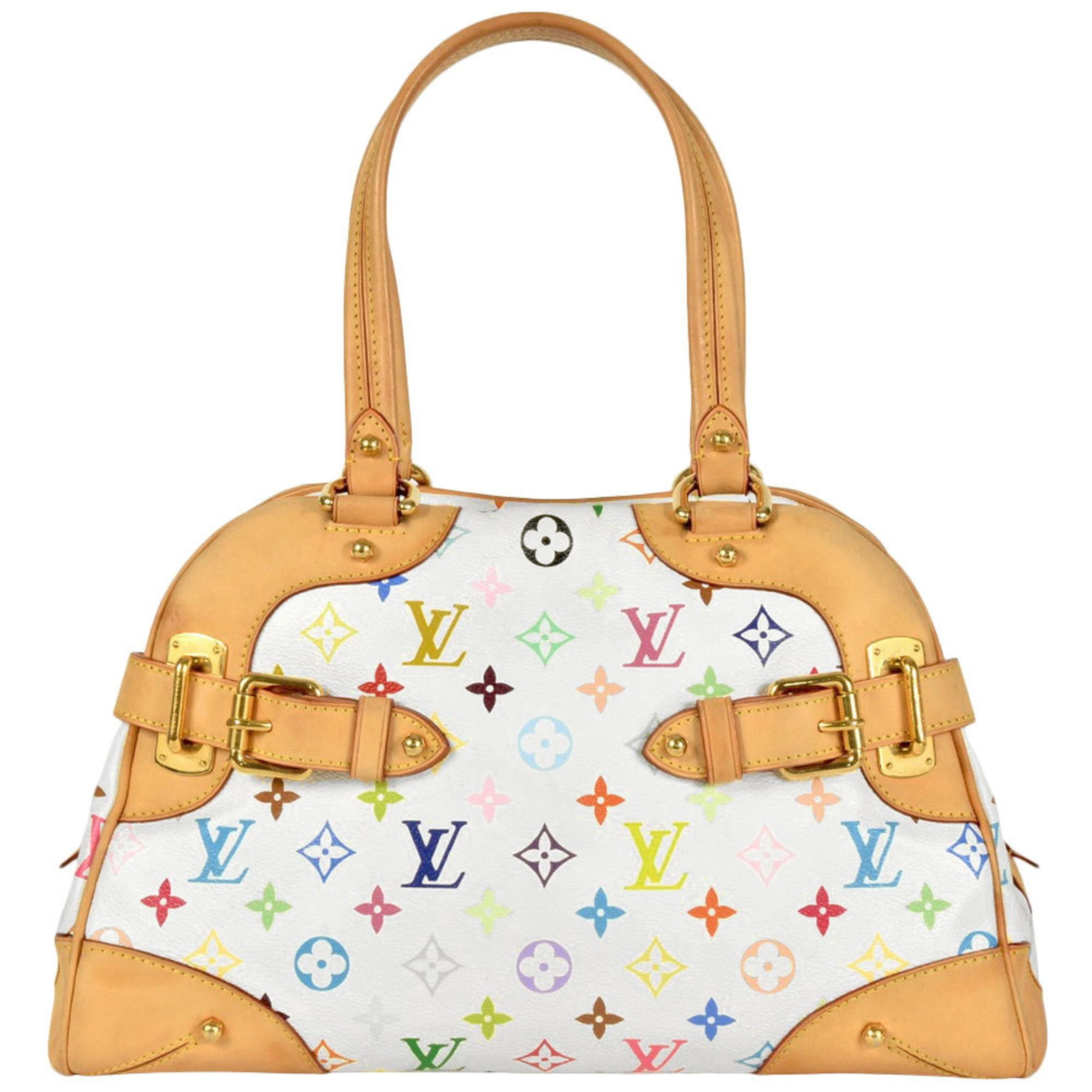 Tote bag multicolore monogram Louis Vuitton: Tote bag multicolore monogram Louis Vuitton Tote bag with vibrant multicolore monogram pattern, featuring the iconic Louis Vuitton design. Measuring 22cm x 36cm x 17cm, it has a sturdy strap length of