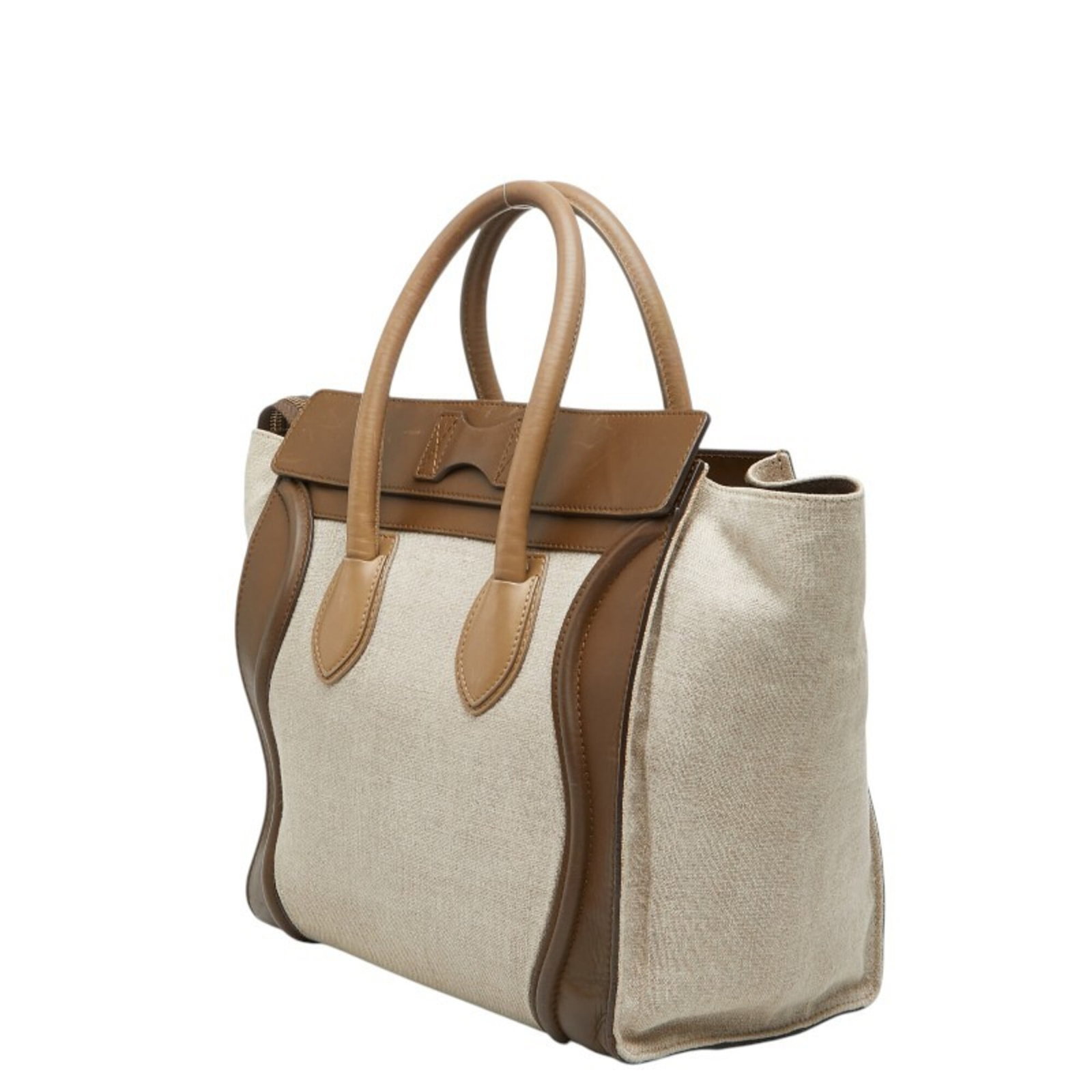 Canvas Leather Handbag Celine - 2