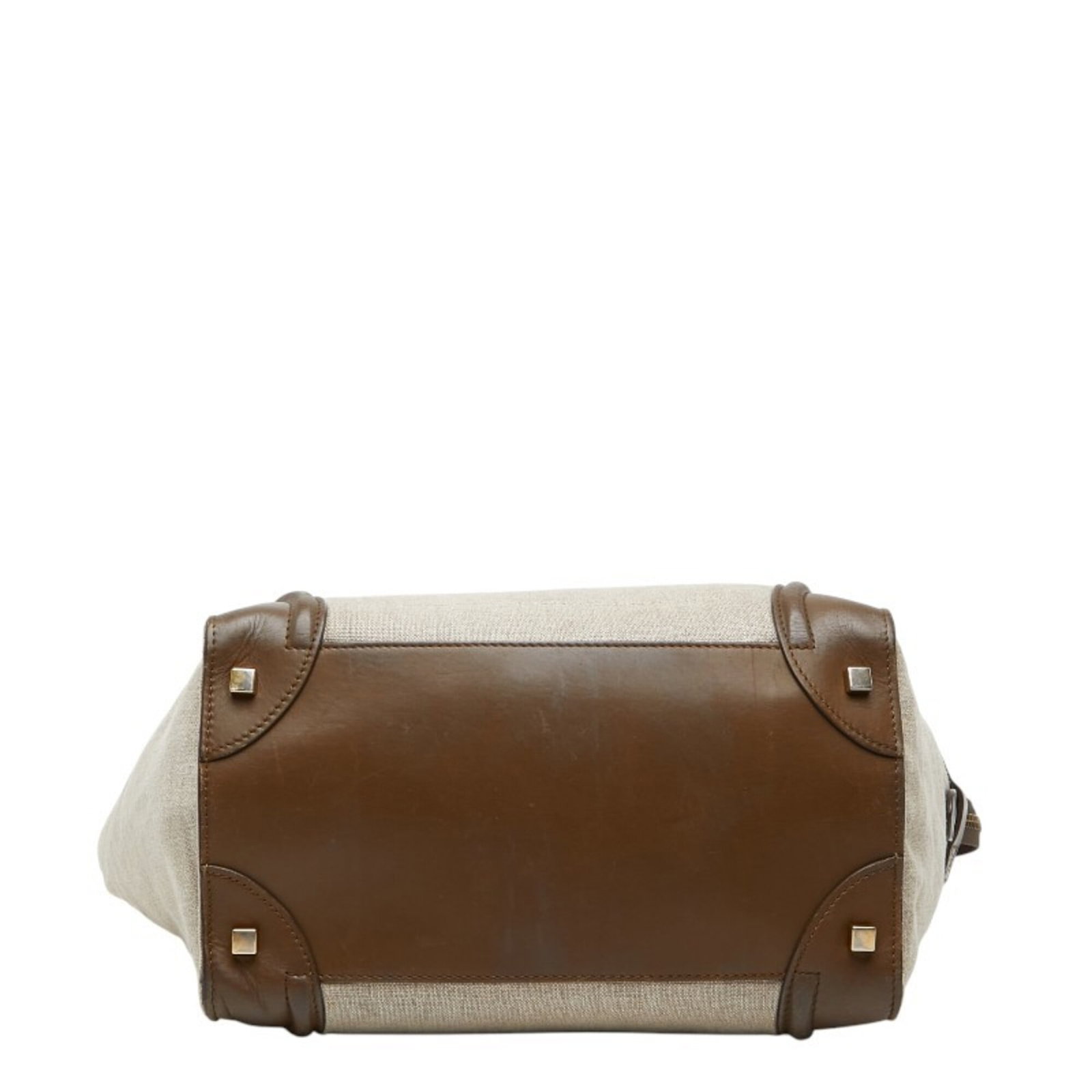 Canvas Leather Handbag Celine - 3